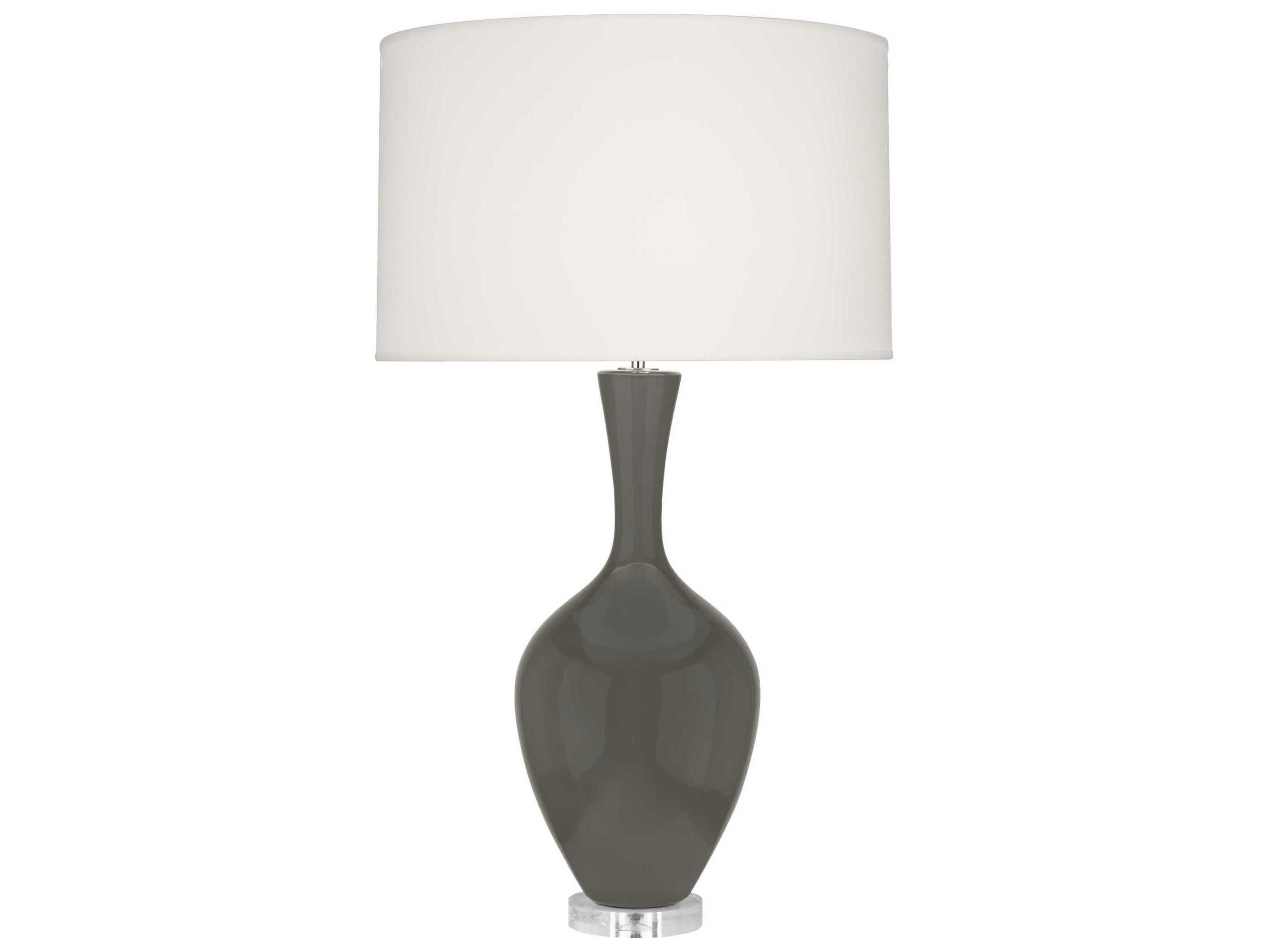Robert Abbey Audrey Ash Glazed Gray Buffet Lamp
