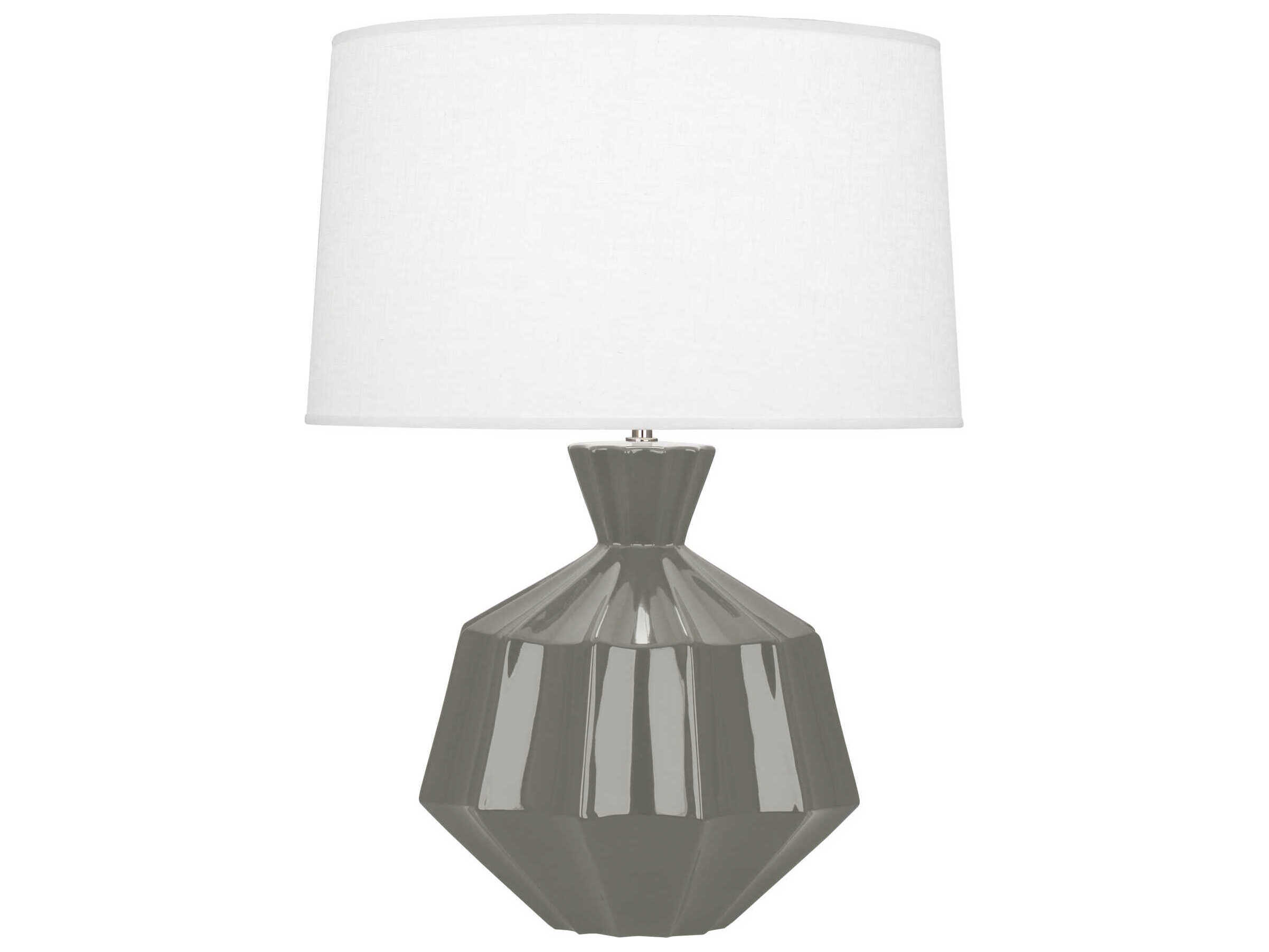 Robert Abbey Orion Ash Glazed Gray Buffet Lamp