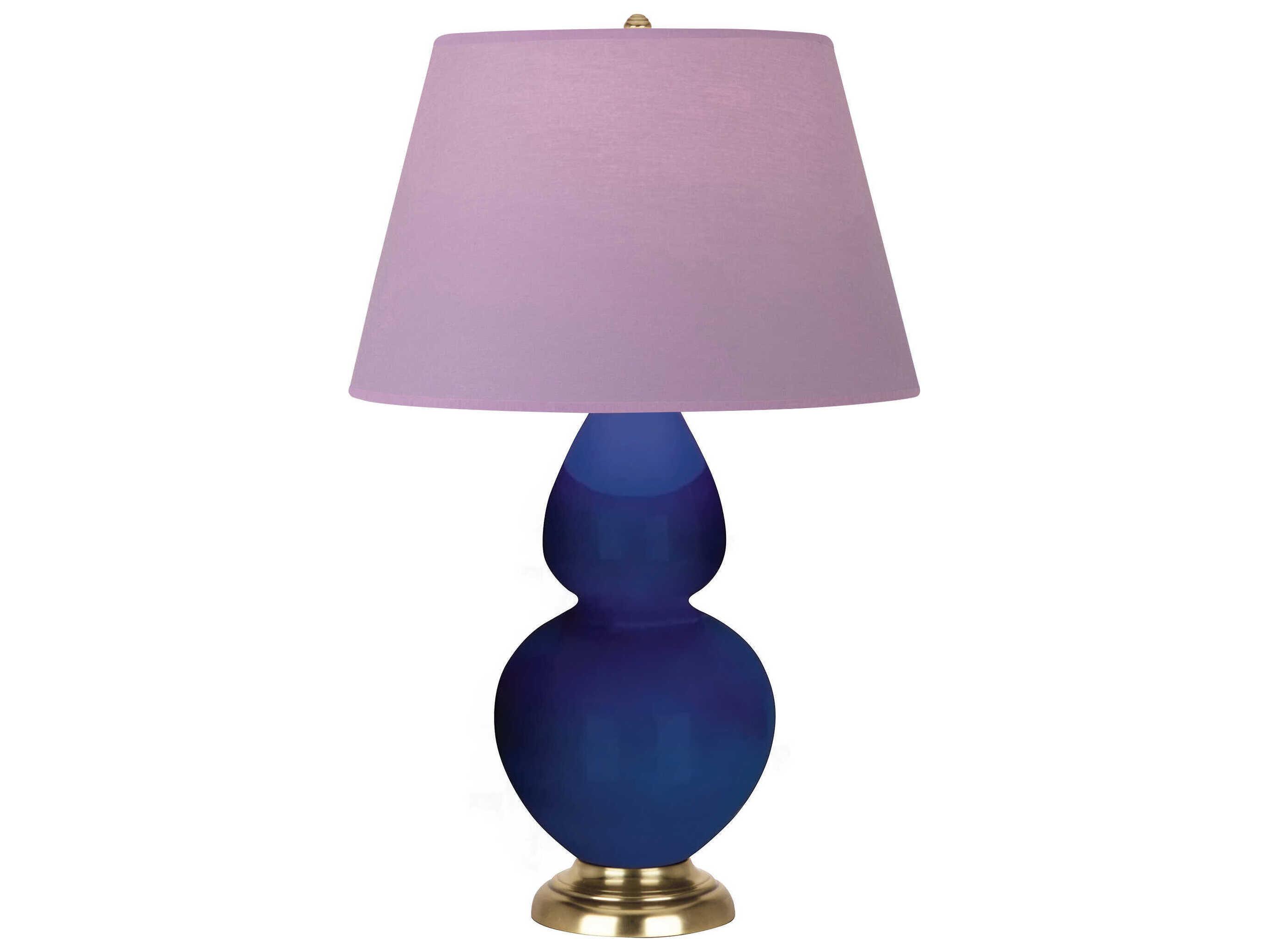 Robert Abbey Double Gourd Cobalt Glazed Blue Buffet Lamp