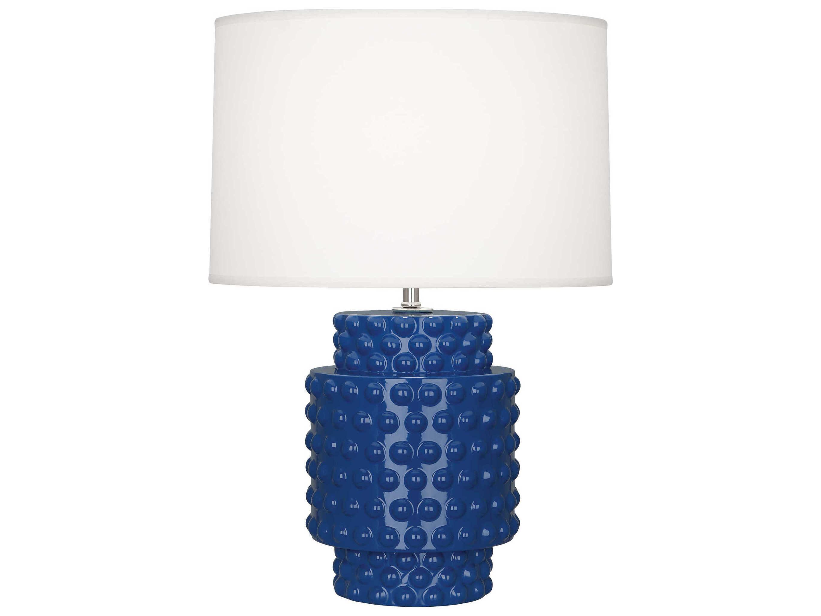 Robert Abbey Dolly Cobalt Glazed Textured Blue Table Lamp
