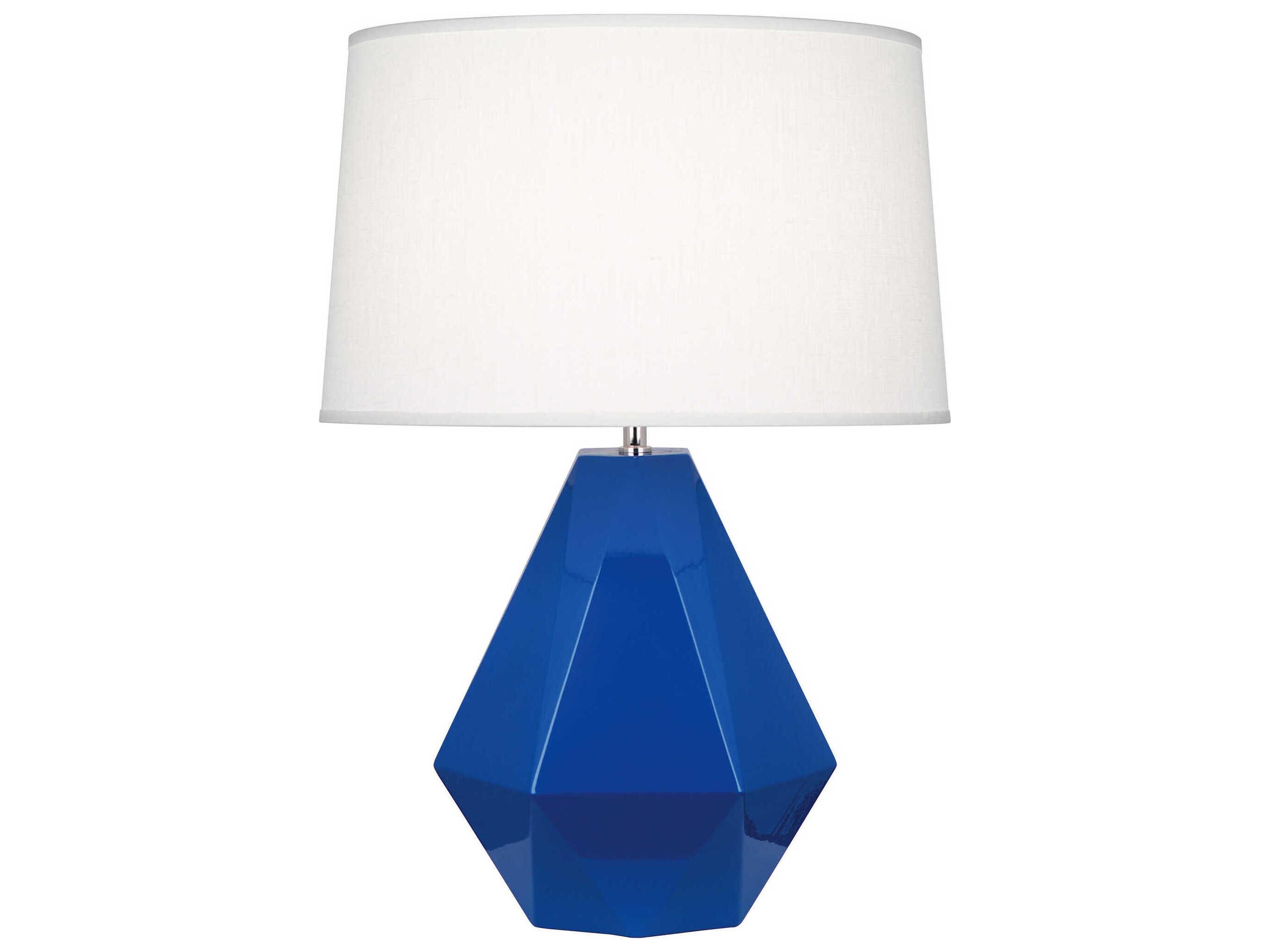 Robert Abbey Delta Cobalt Glazed Blue Table Lamp