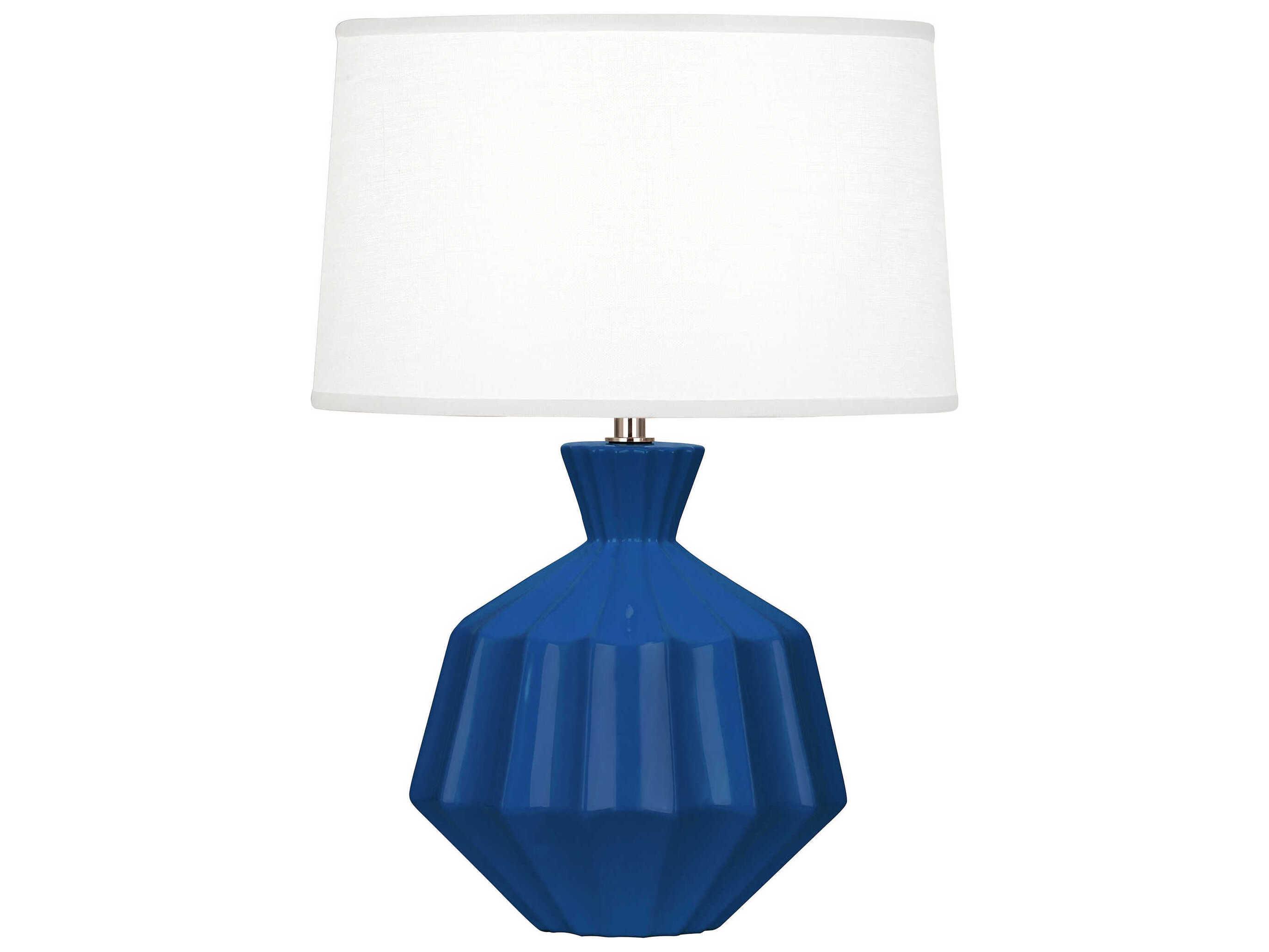 Robert Abbey Orion Cobalt Glazed Blue Table Lamp