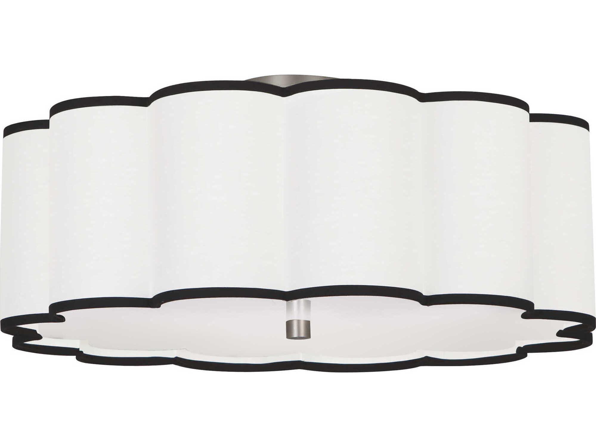 Robert Abbey Axis 4-Light Blackened Antique Nickel Drum Flush Mount