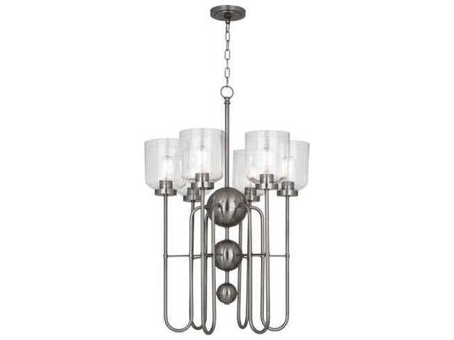 Robert Abbey Williamsburg Tyrie 6-Light Dark Antique Nickel Chandelier