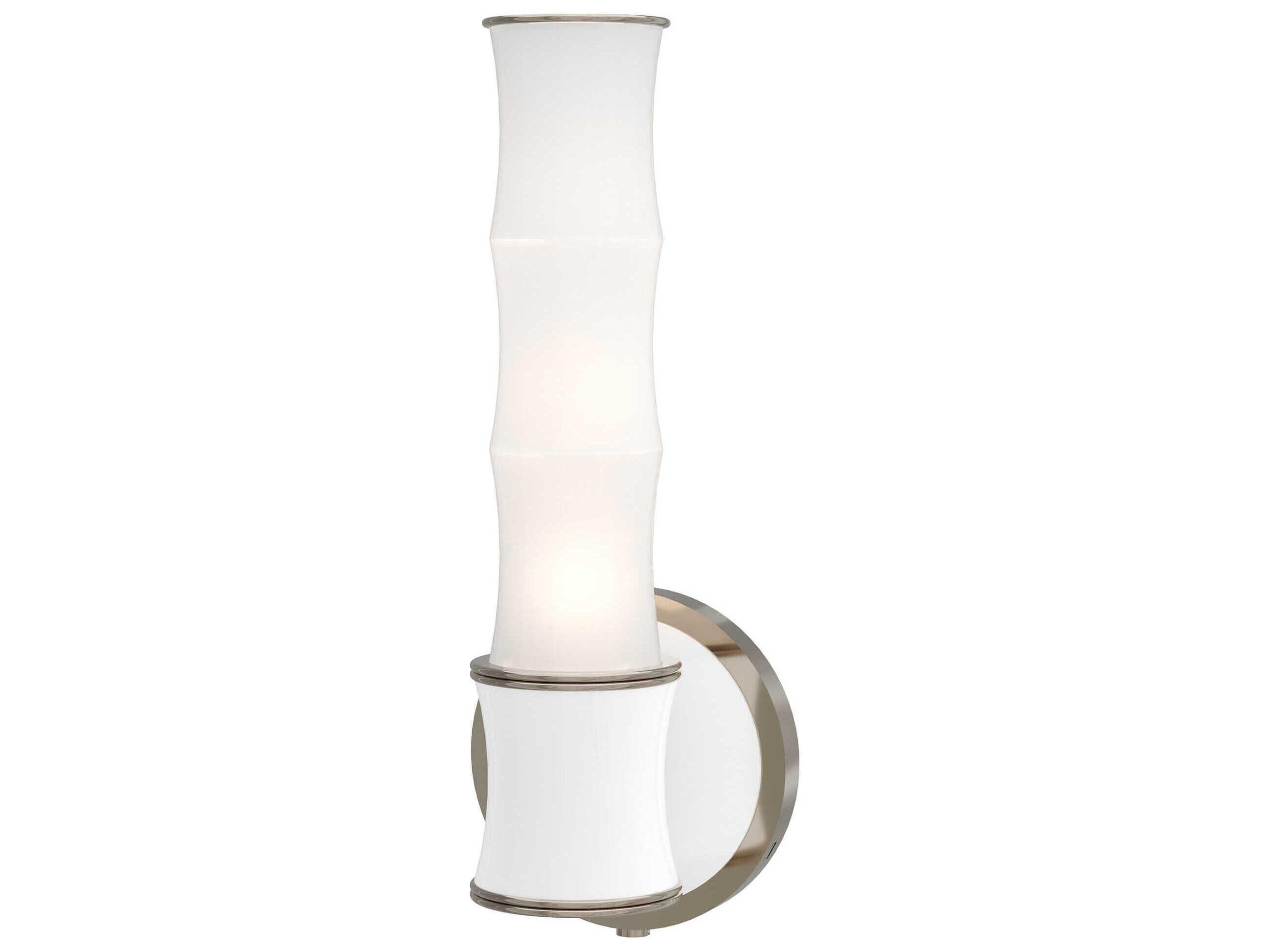 Robert Abbey Kane 1-Light Daisy White Wall Sconce