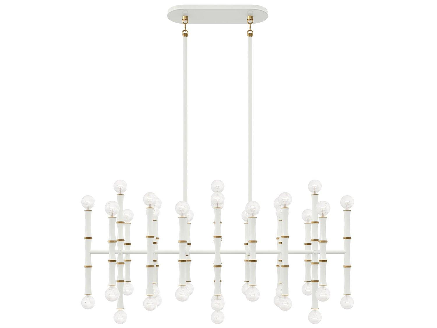 Robert Abbey Kane 42-Light Daisy White Island Pendant