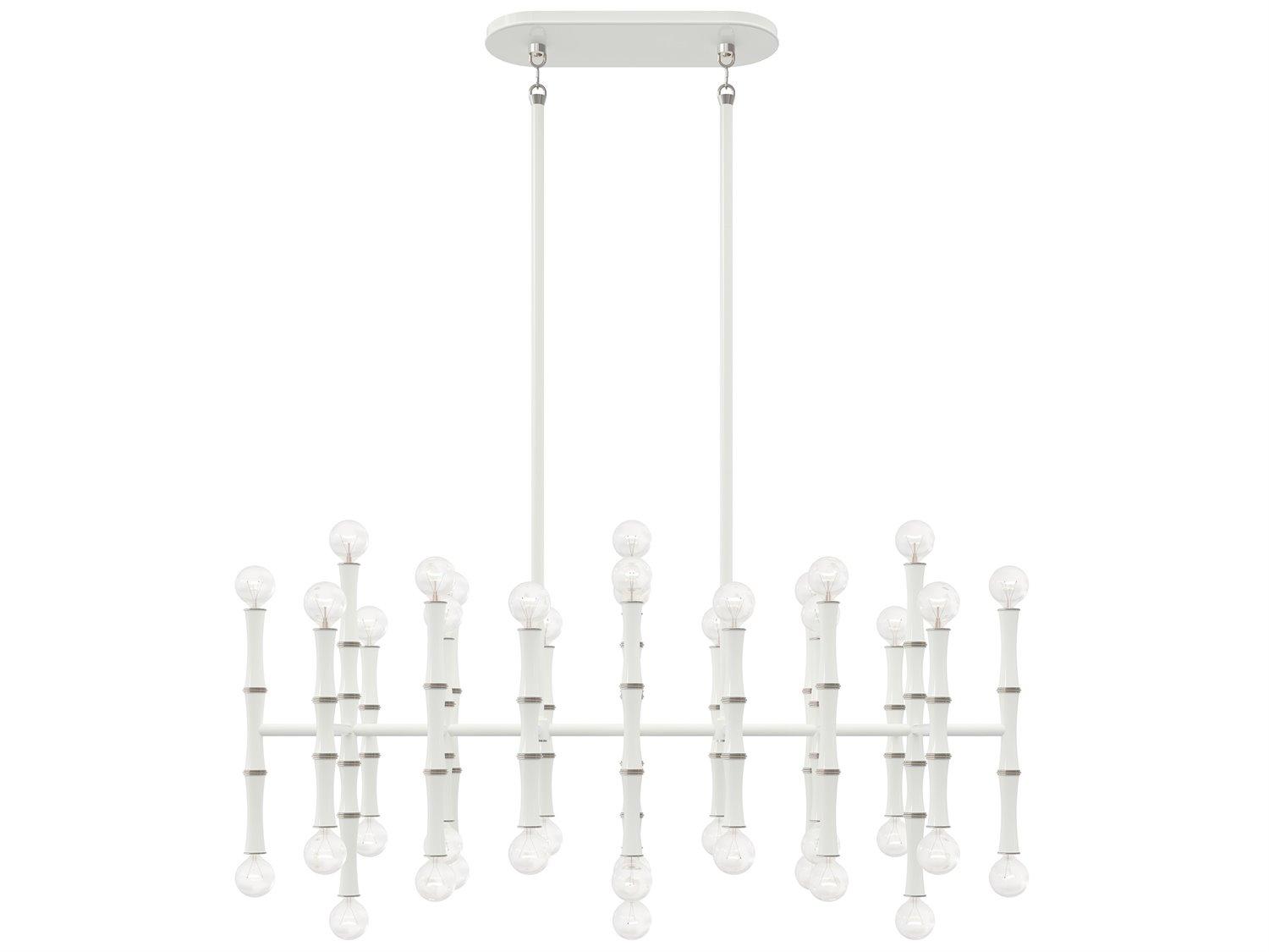 Robert Abbey Kane 42-Light Daisy White Island Pendant