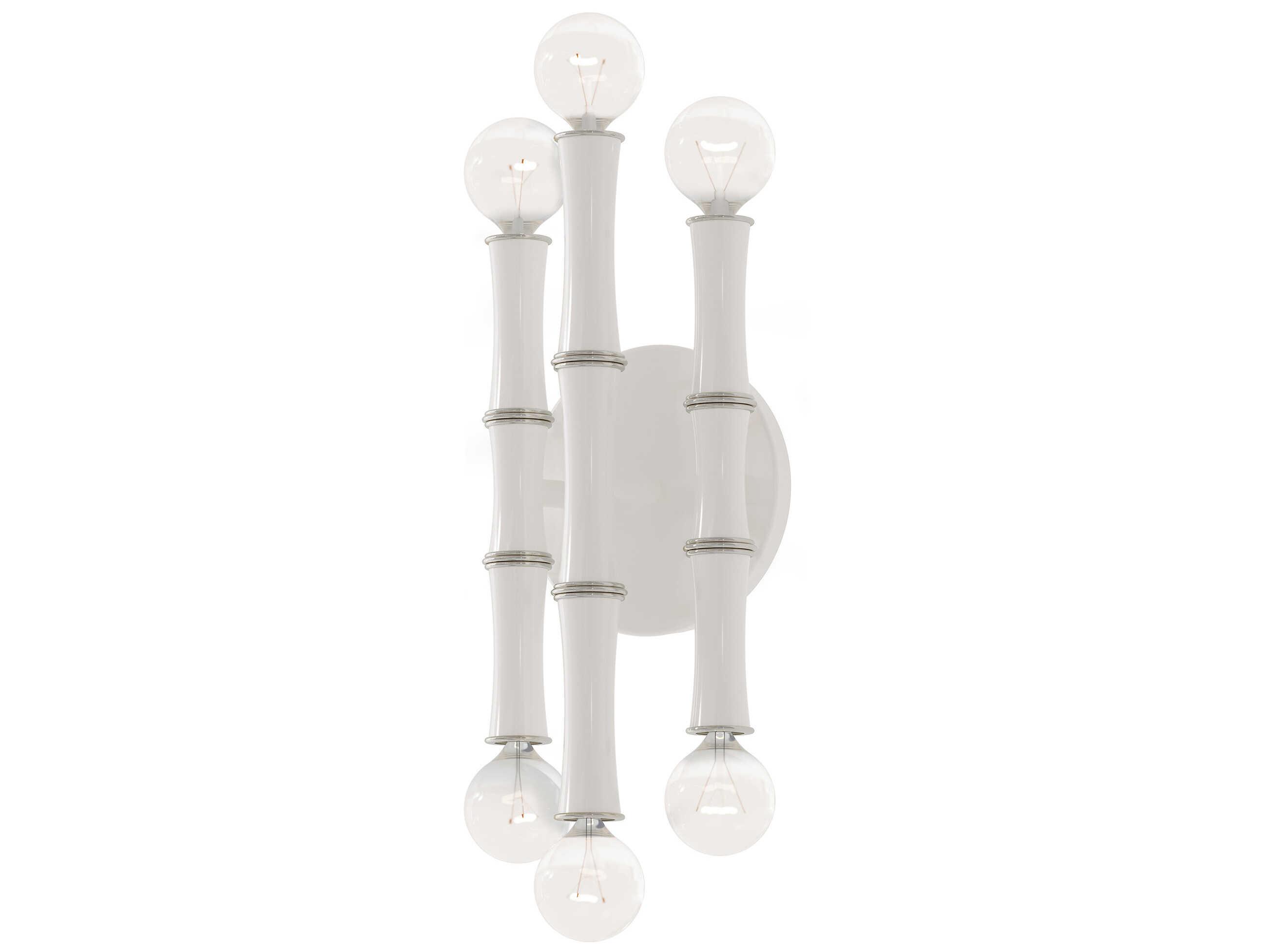 Robert Abbey Kane 6-Light Daisy White Wall Sconce