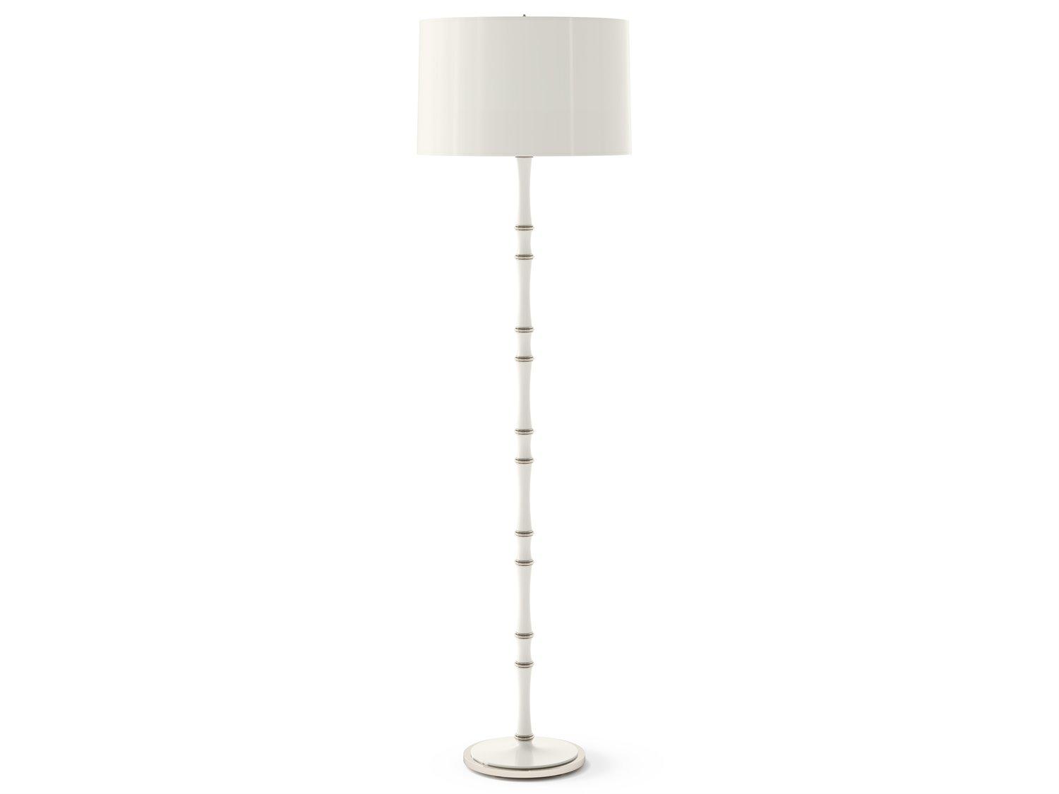 Robert Abbey Kane Daisy White Floor Lamp