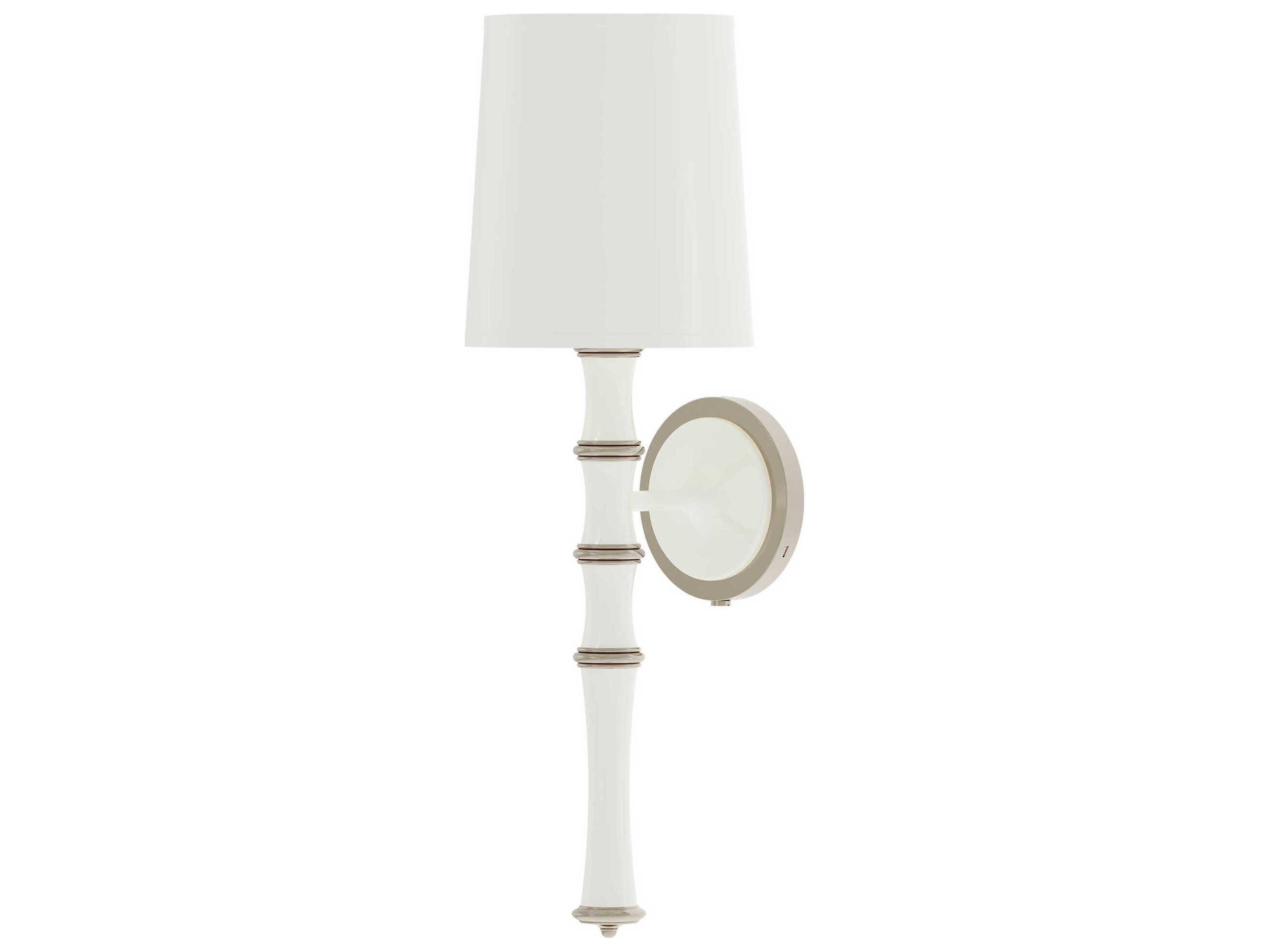 Robert Abbey Kane 1-Light Daisy White Wall Sconce