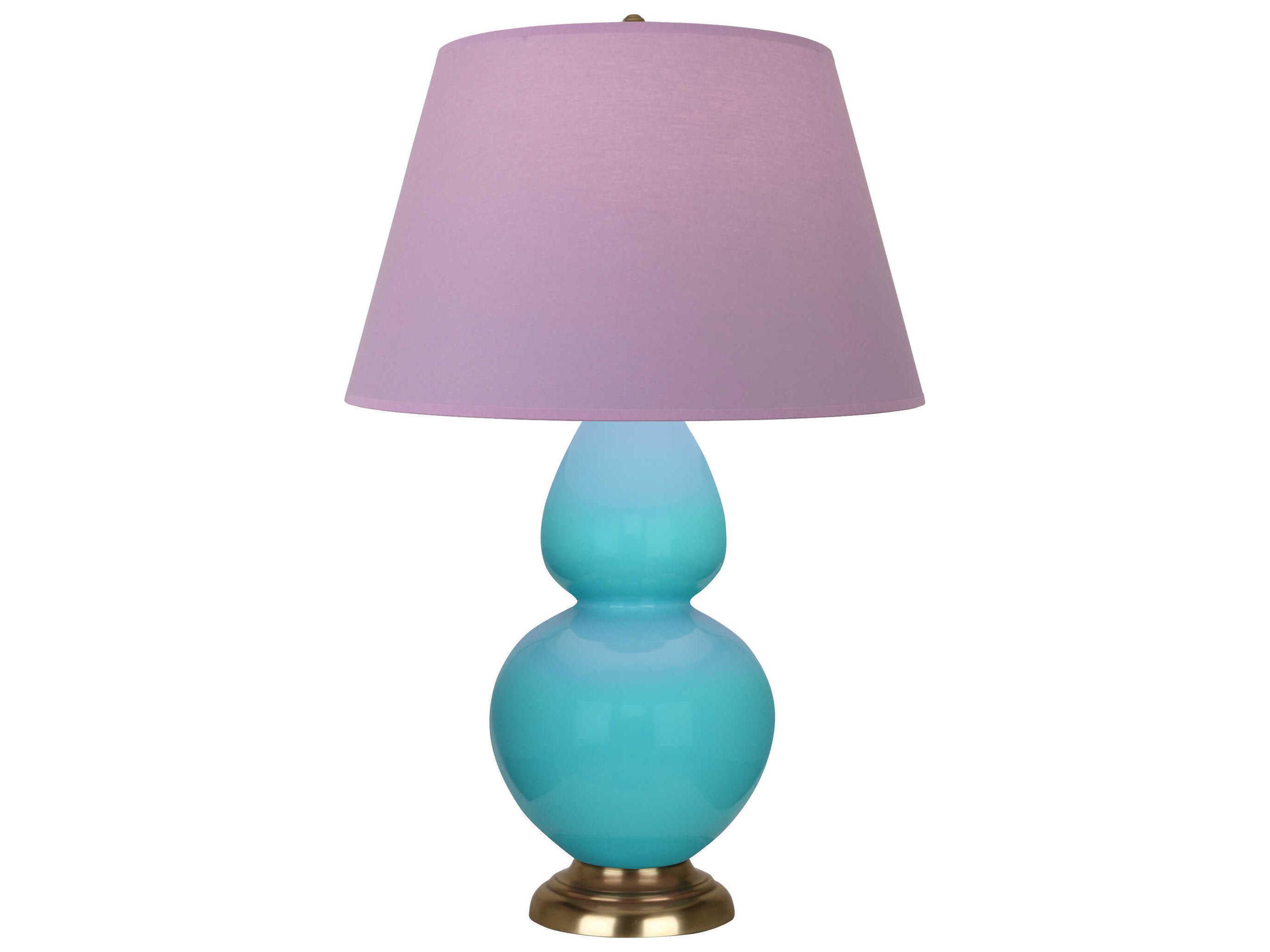 Robert Abbey Double Gourd Egg Blue Glazed Buffet Lamp