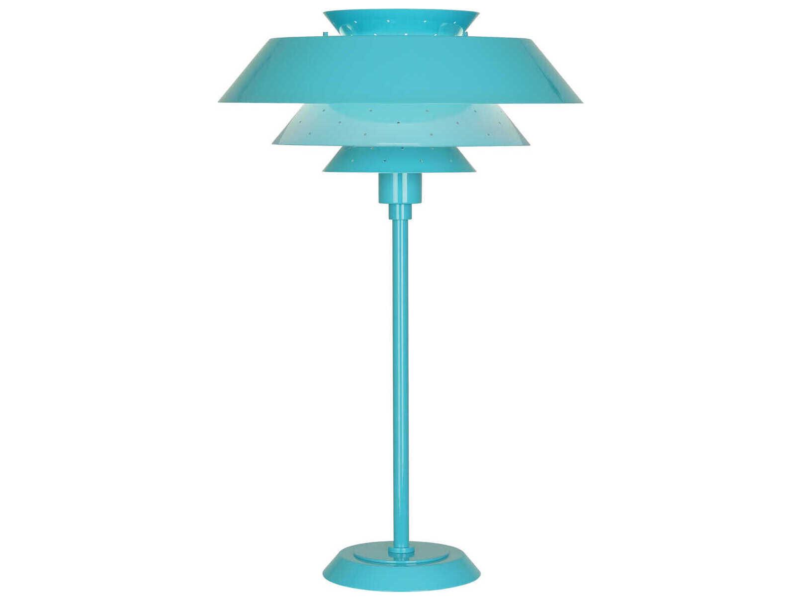 Robert Abbey Pierce Egg Blue Gloss Buffet Lamp