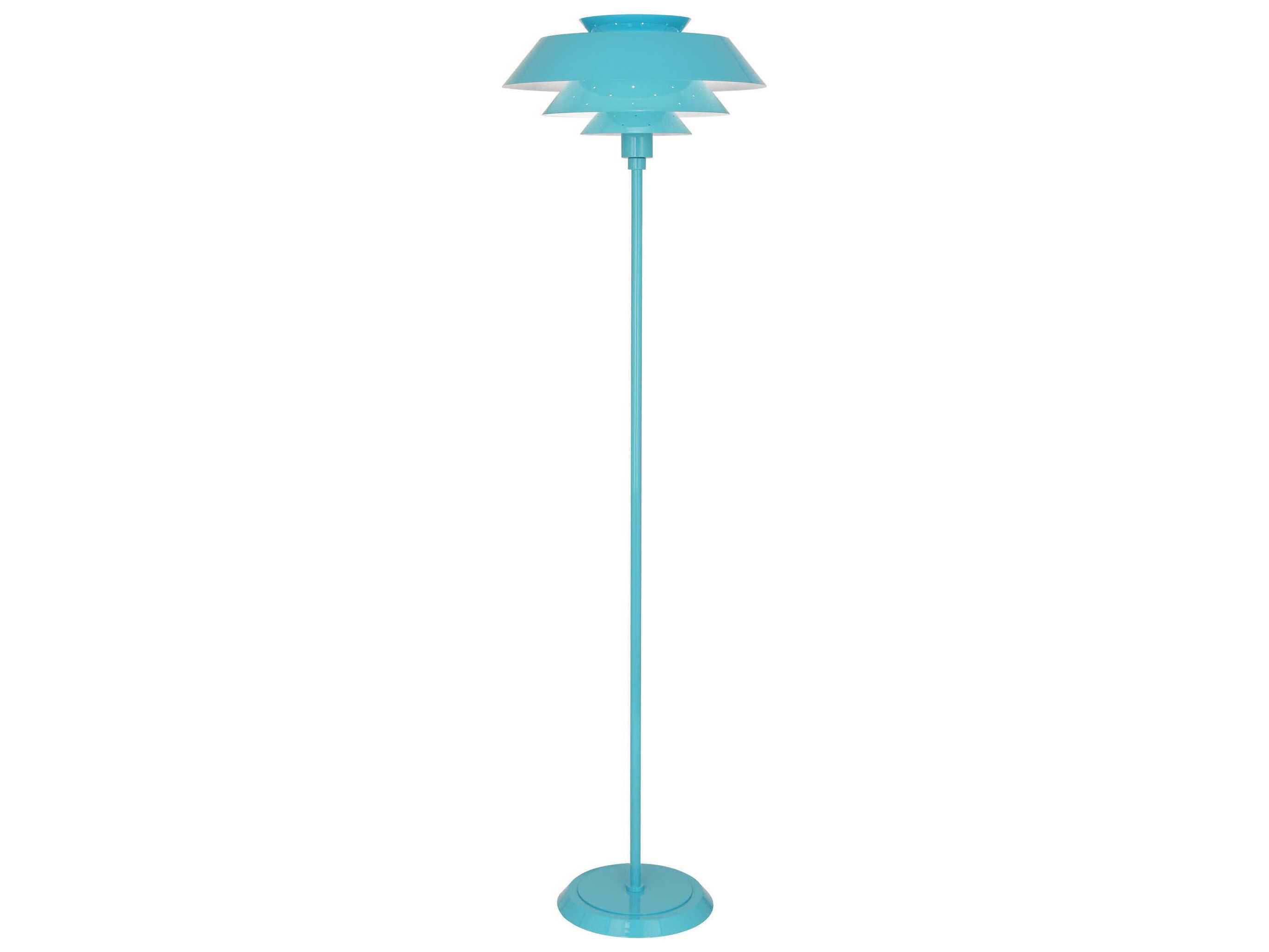 Robert Abbey Pierce Egg Blue Gloss Floor Lamp