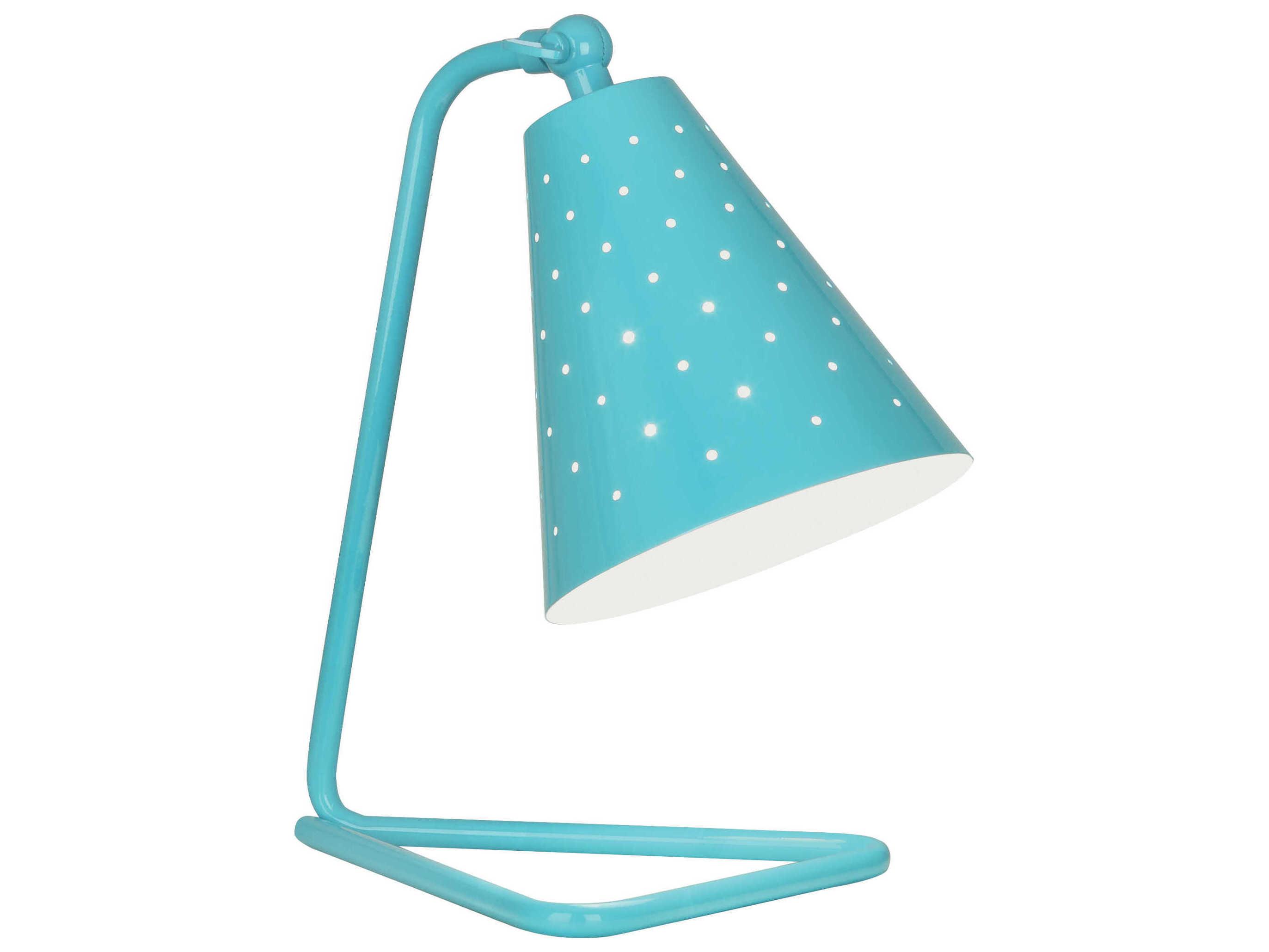 Robert Abbey Pierce Egg Blue Gloss Desk Lamp