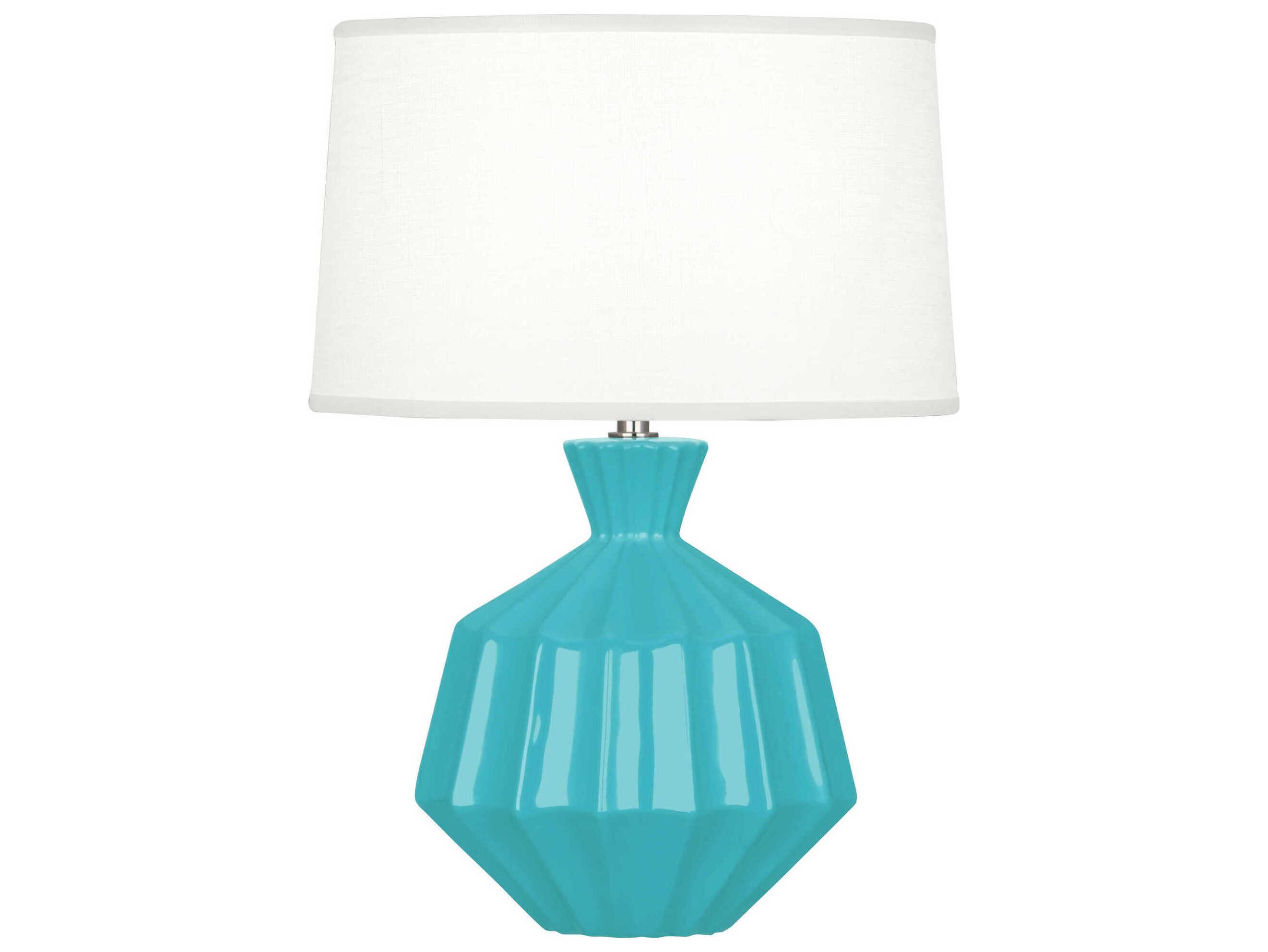 Robert Abbey Orion Egg Blue Glazed Table Lamp