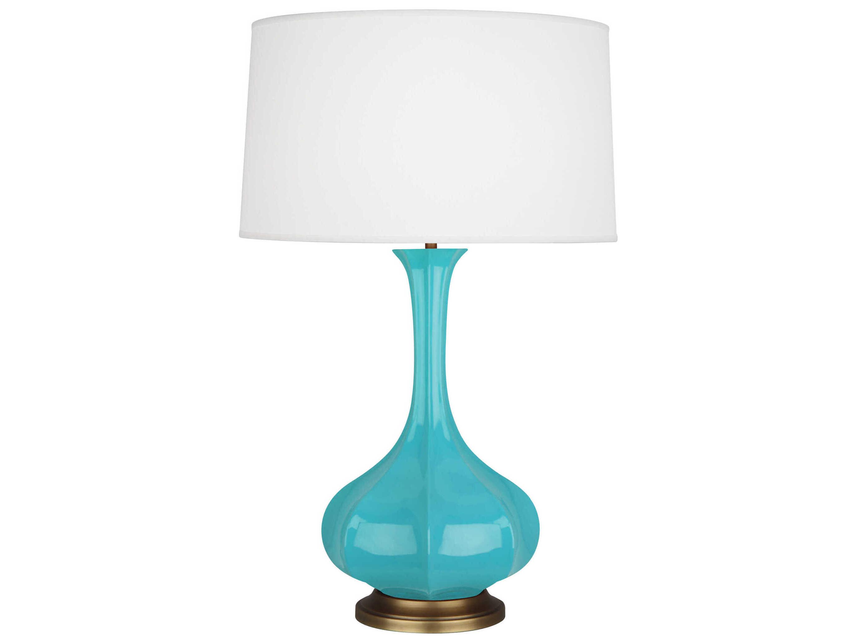 Robert Abbey Pike Egg Blue Glazed Buffet Lamp