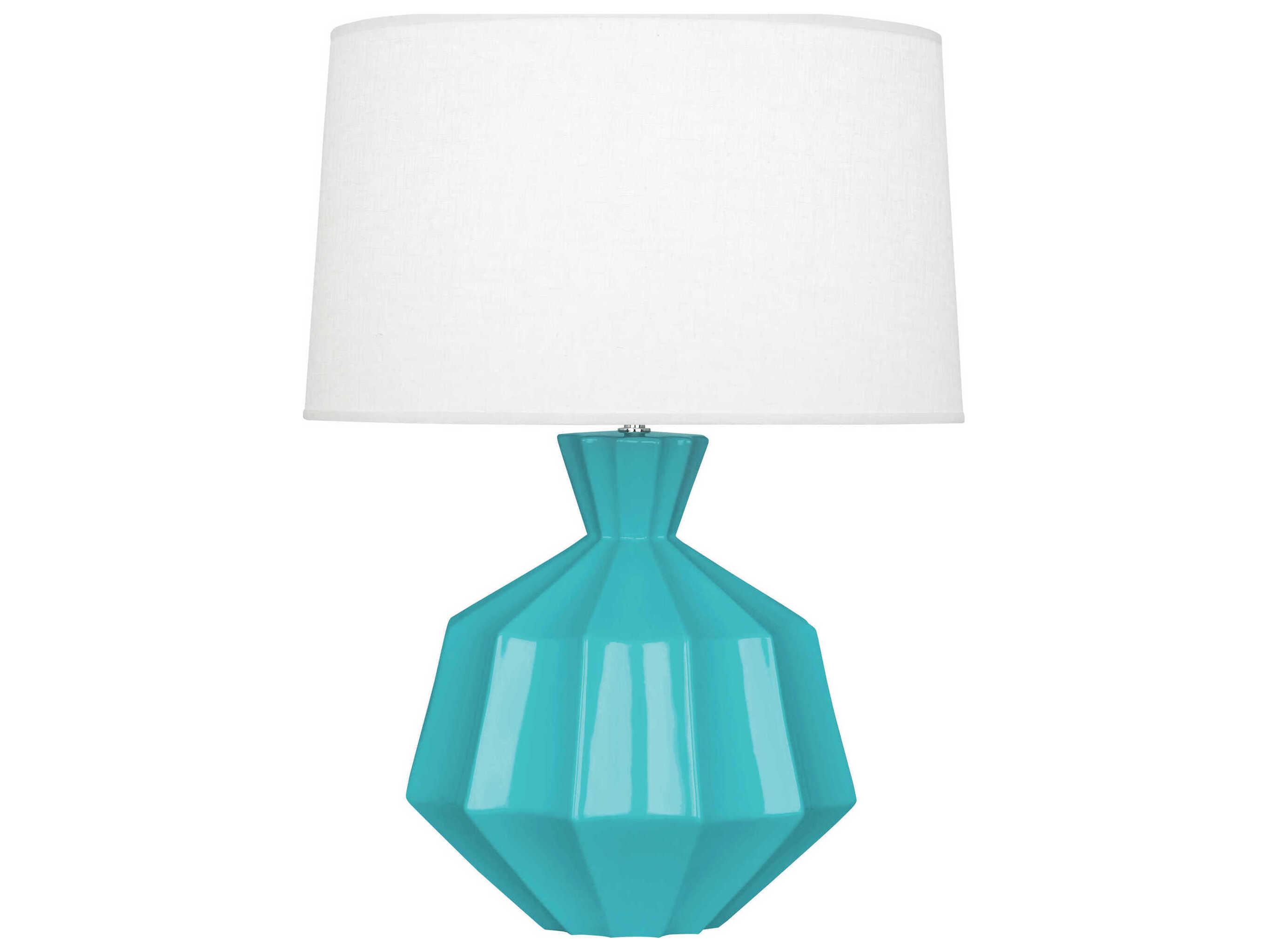 Robert Abbey Orion Egg Blue Glazed Buffet Lamp