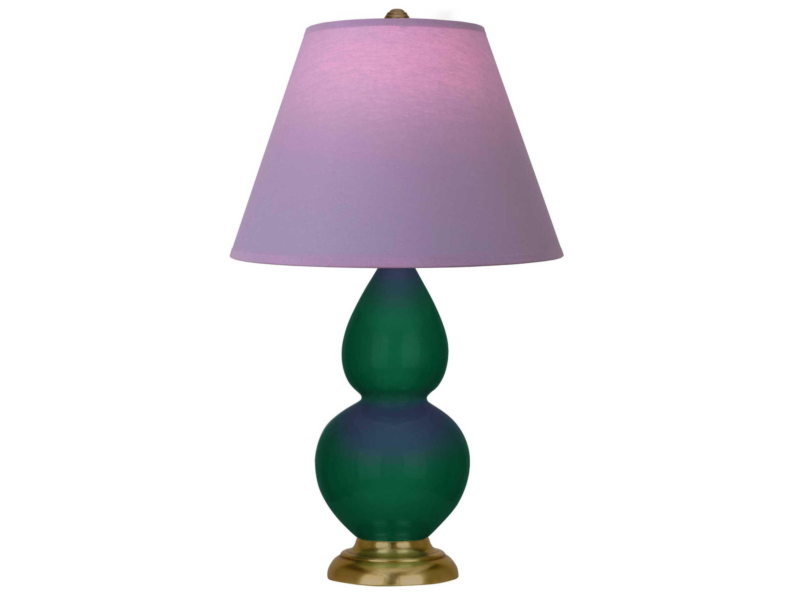 Robert Abbey Small Double Gourd Jungle Glazed Green Table Lamp