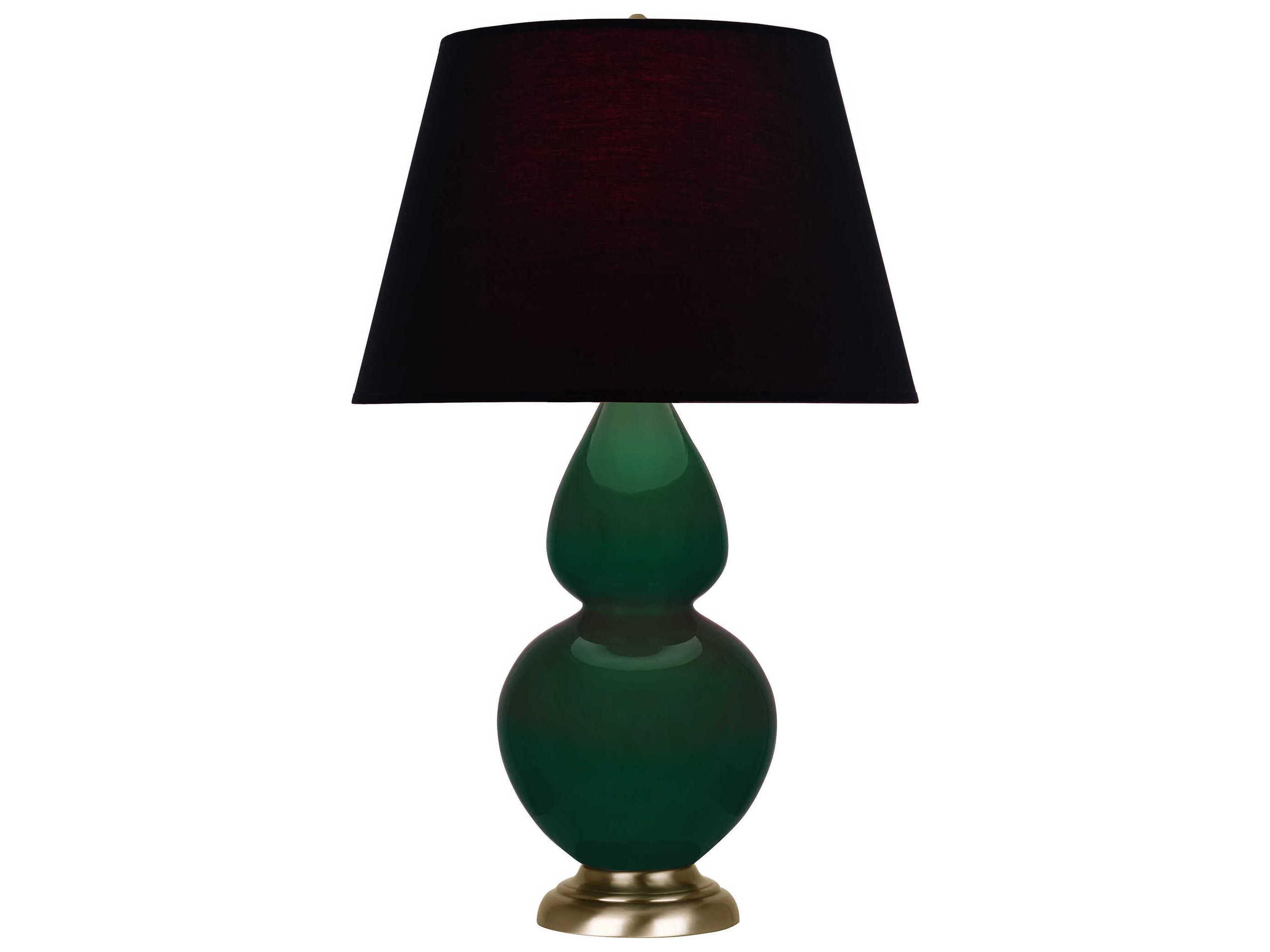 Robert Abbey Double Gourd Jungle Glazed Green Buffet Lamp
