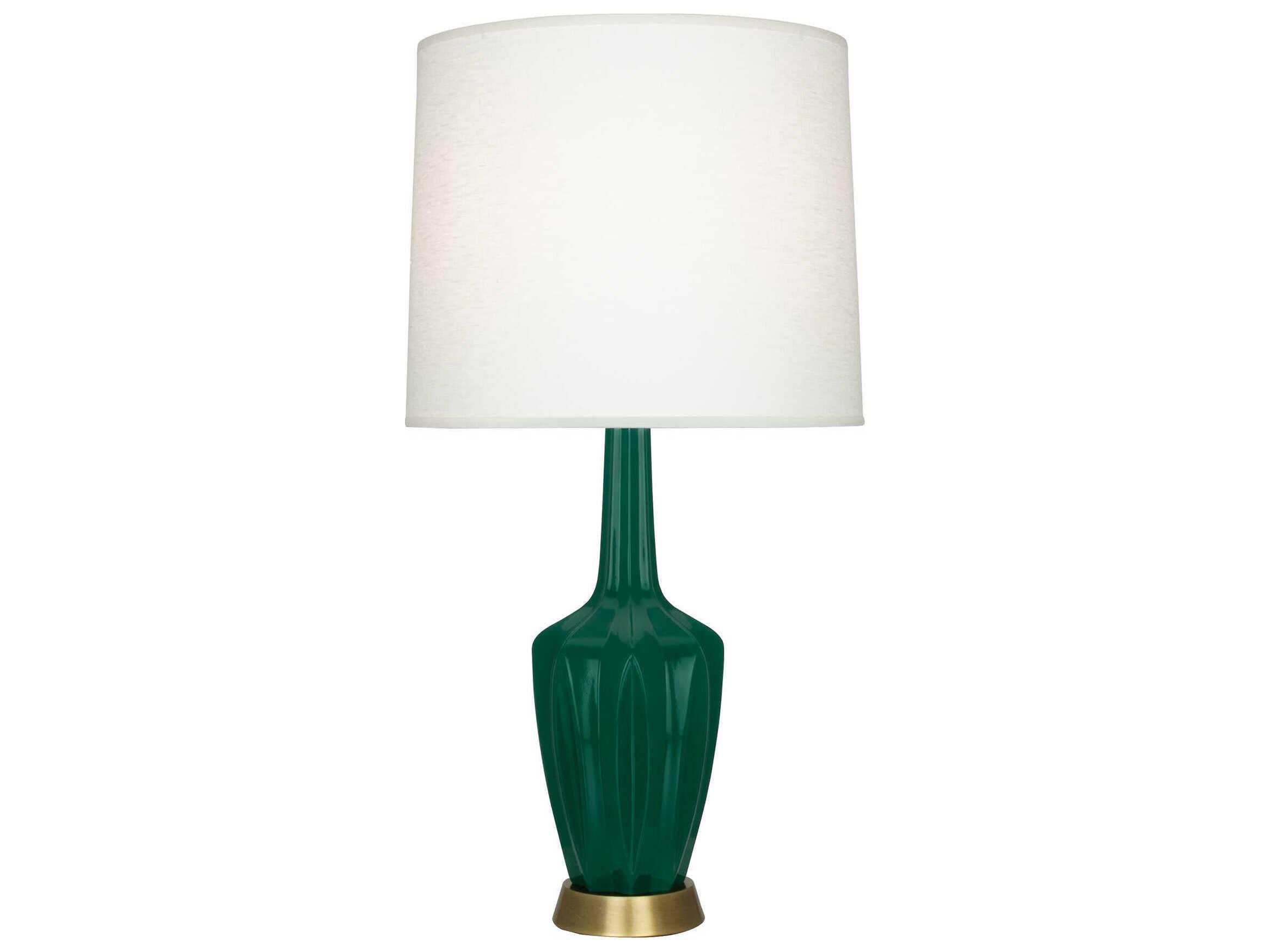 Robert Abbey Emma Jungle Glazed Green Buffet Lamp
