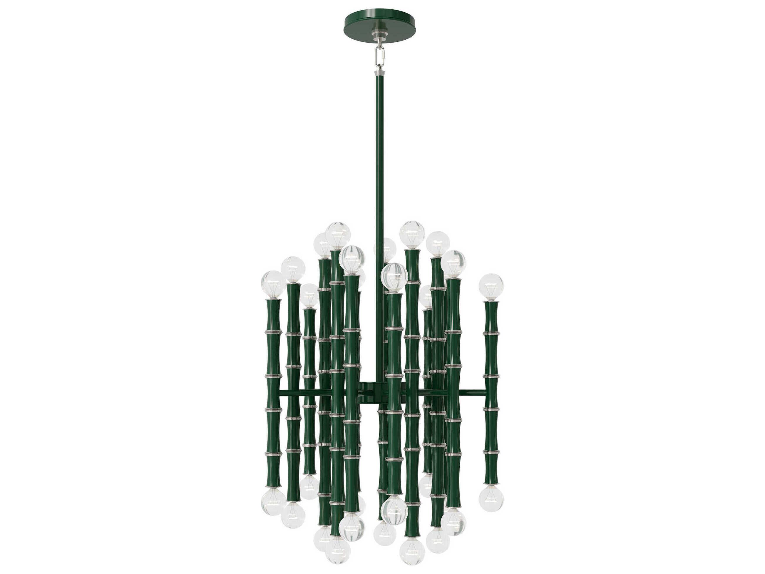 Robert Abbey Kane 30-Light Jungle Green Pendant