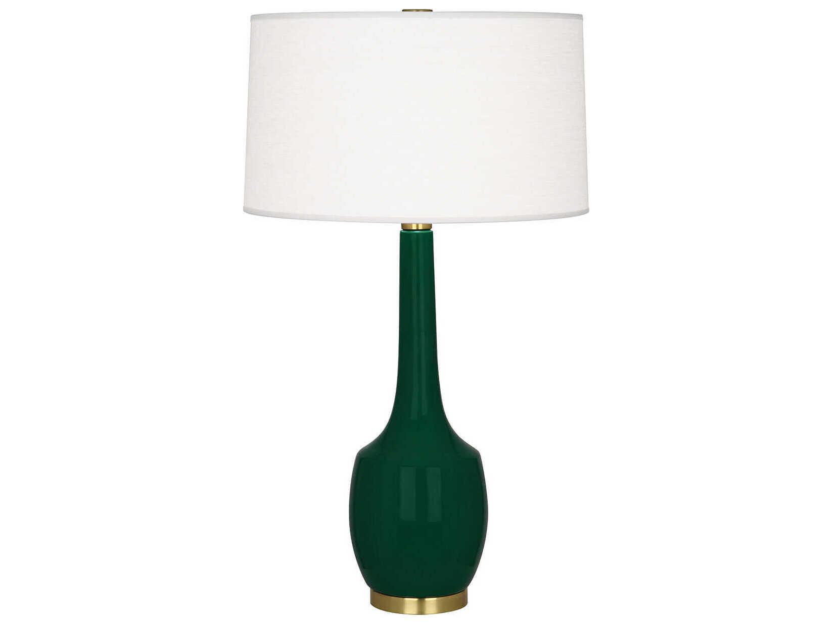 Robert Abbey Delilah Jungle Glazed Green Buffet Lamp