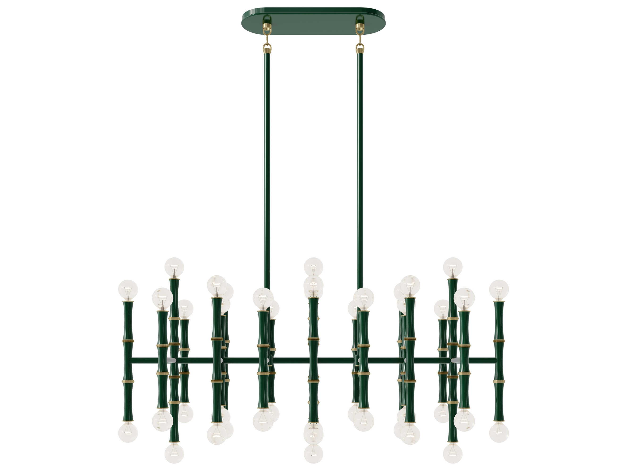 Robert Abbey Kane 42-Light Jungle Green Island Pendant