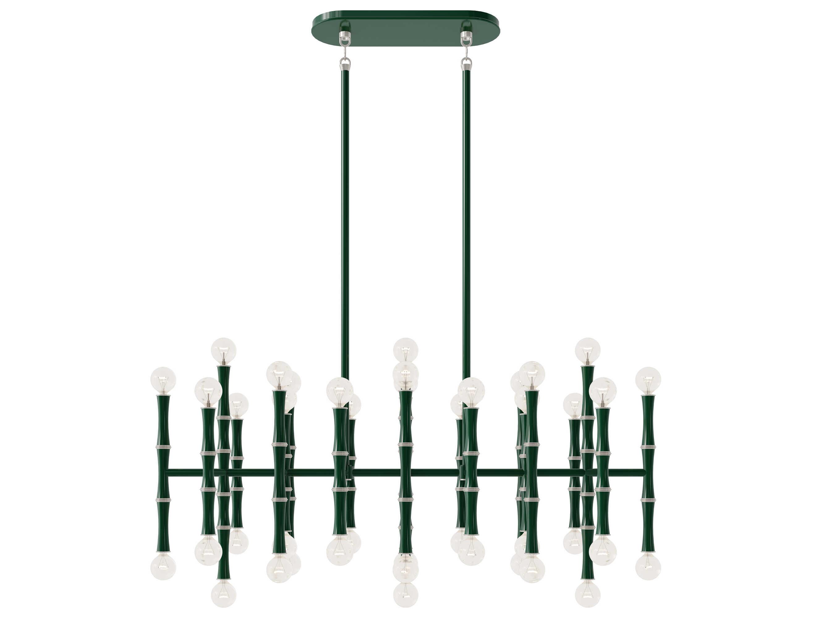 Robert Abbey Kane 42-Light Jungle Green Island Pendant