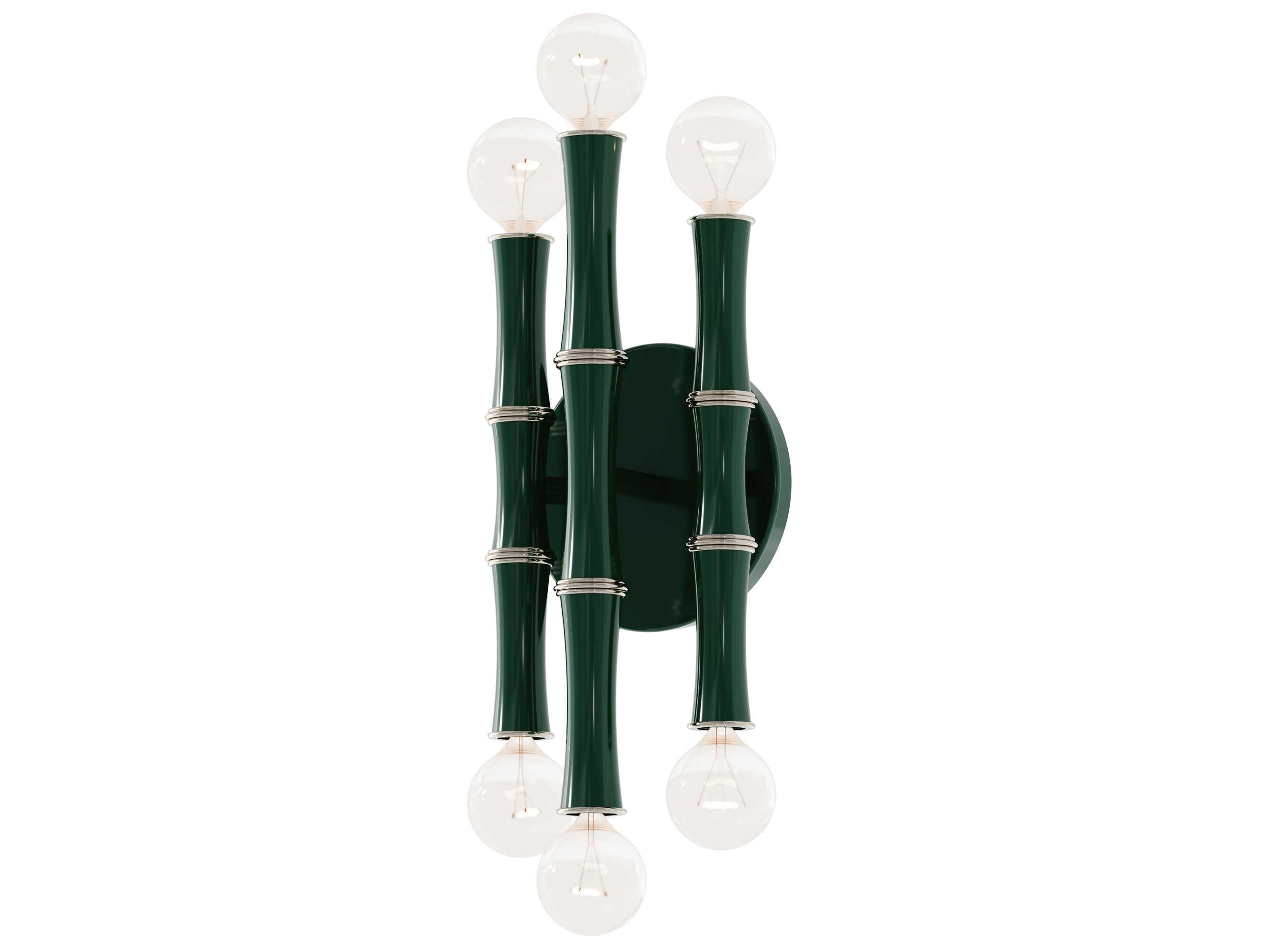 Robert Abbey Kane 6-Light Jungle Black Wall Sconce