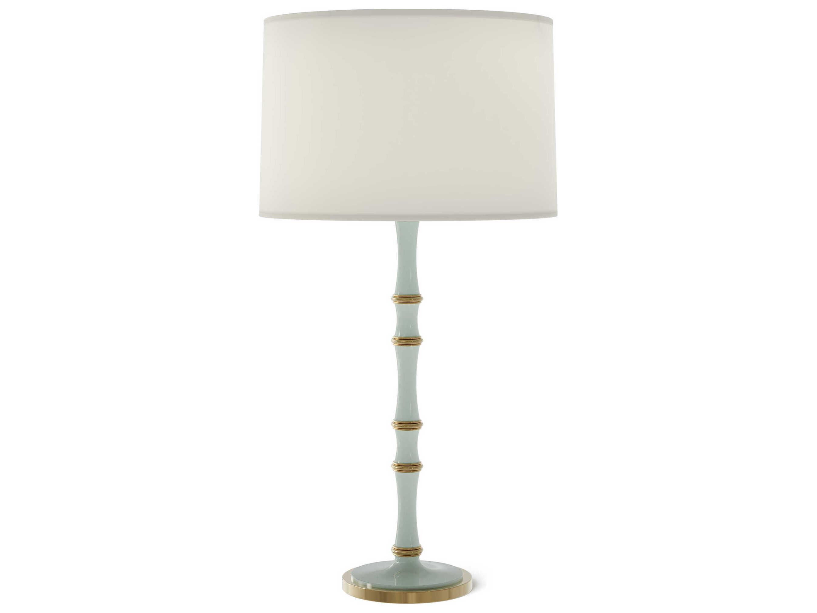 Robert Abbey Kane Modern Brass White Buffet Lamp