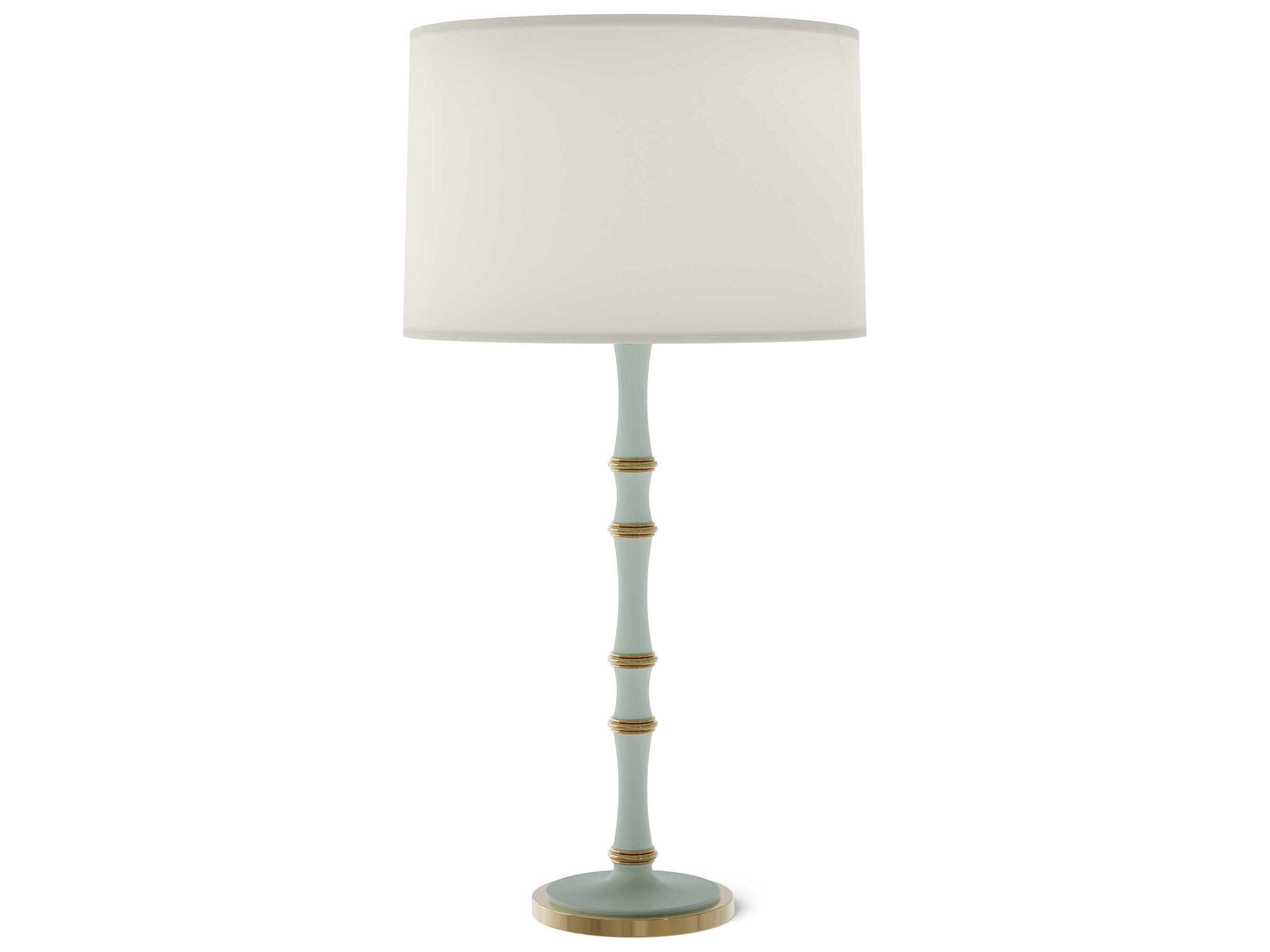 Robert Abbey Kane Modern Brass White Buffet Lamp