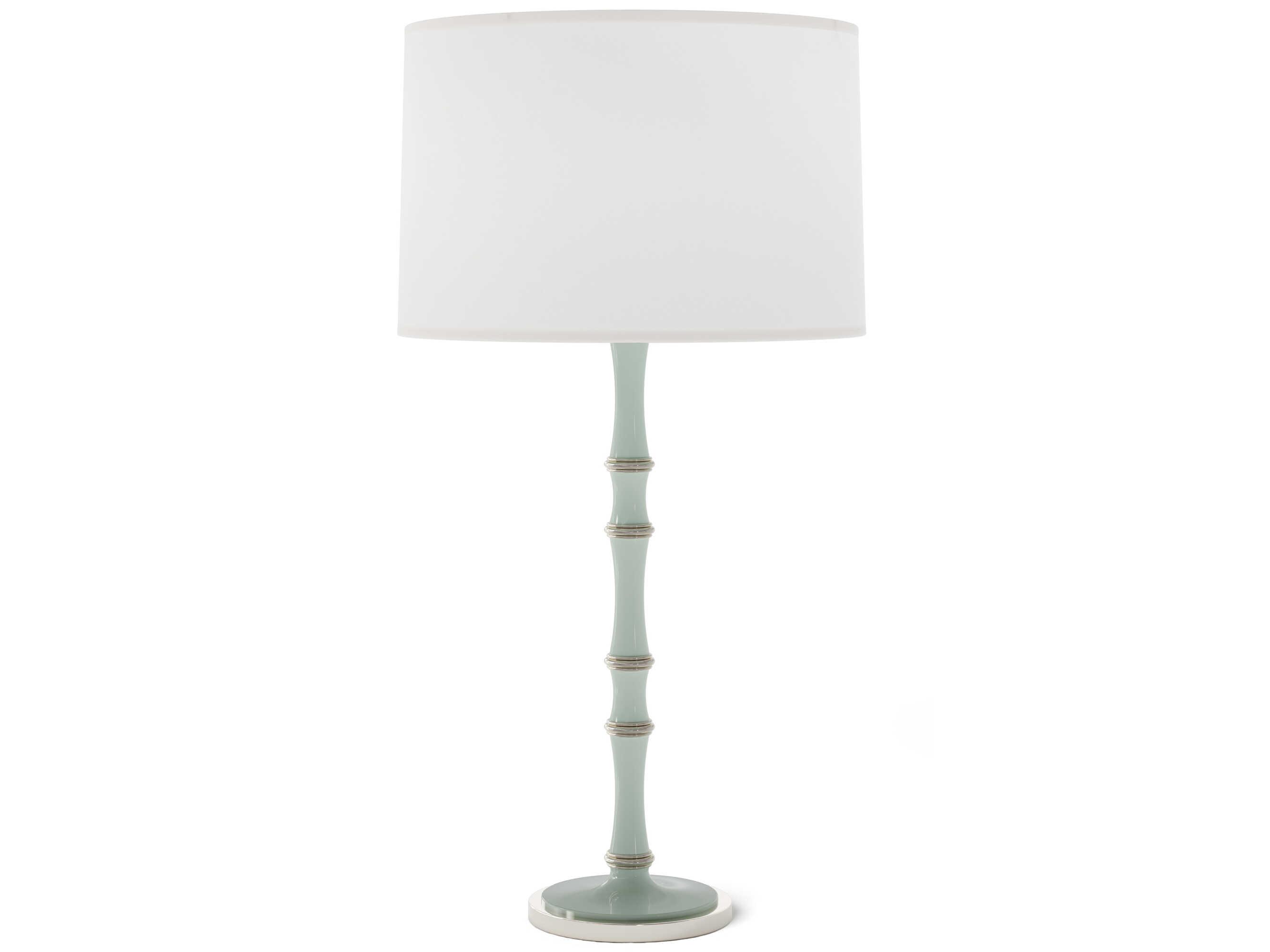 Robert Abbey Kane Polished Nickel White Buffet Lamp