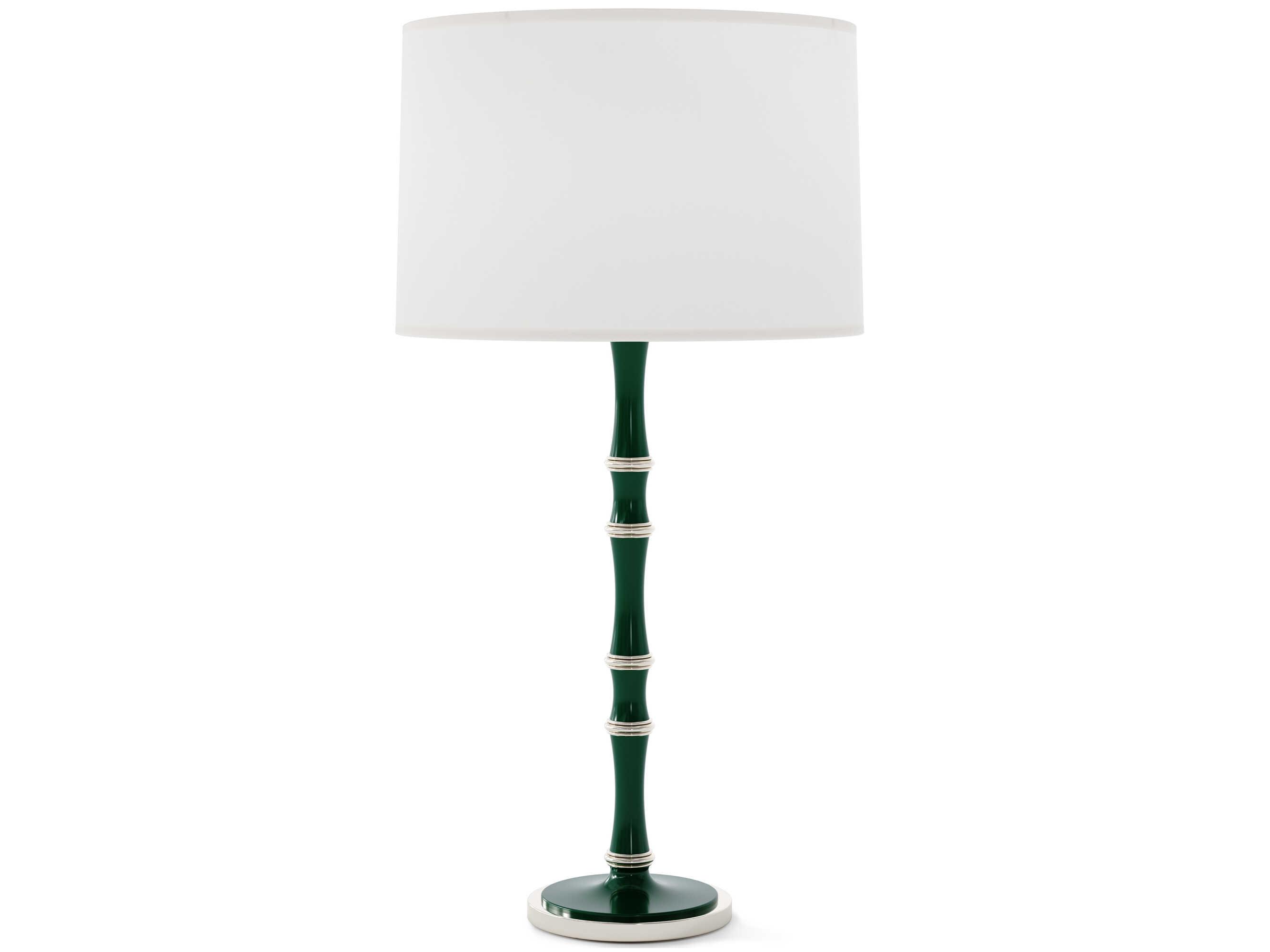 Robert Abbey Kane Polished Nickel White Buffet Lamp