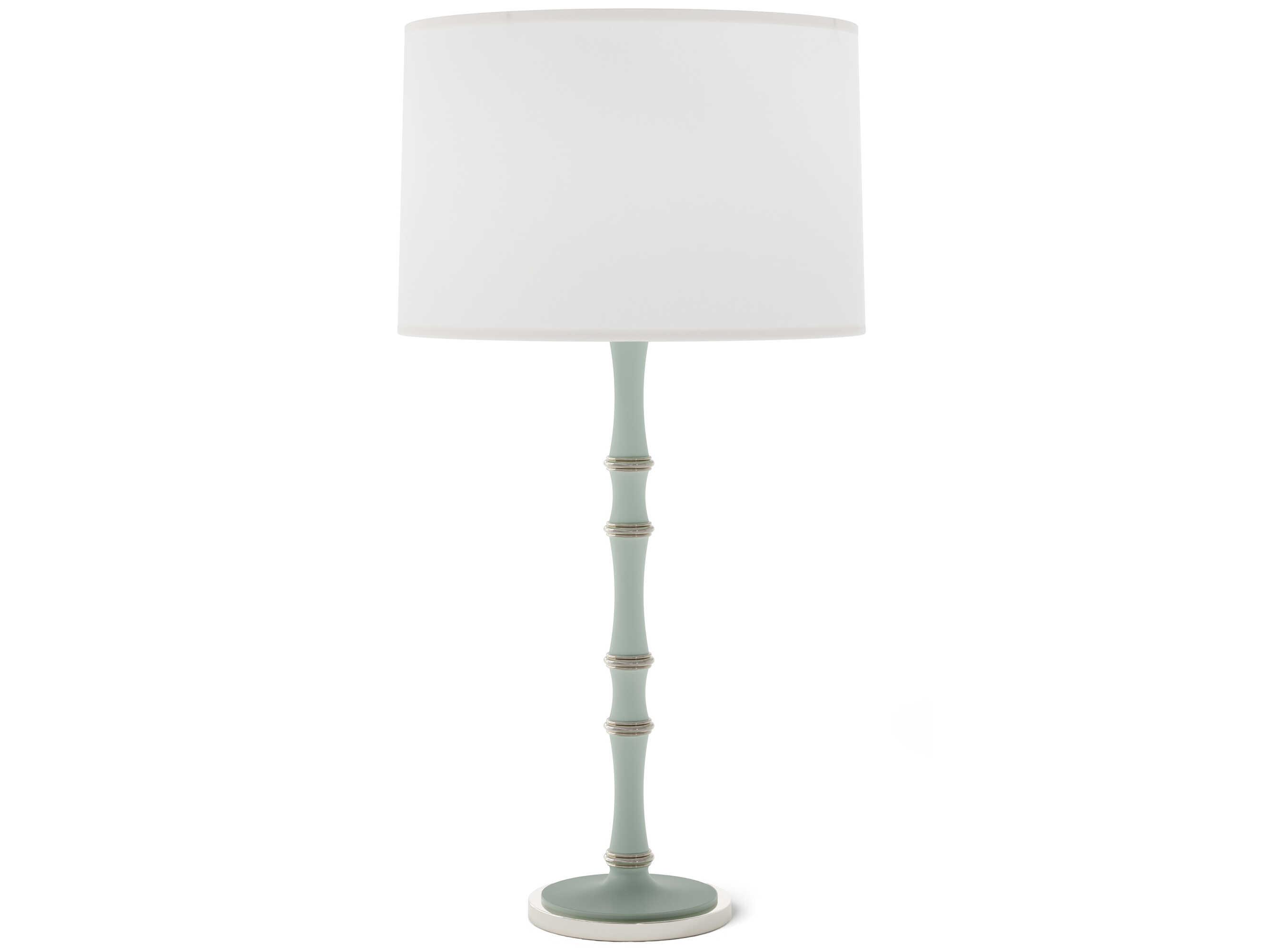 Robert Abbey Kane Polished Nickel White Buffet Lamp