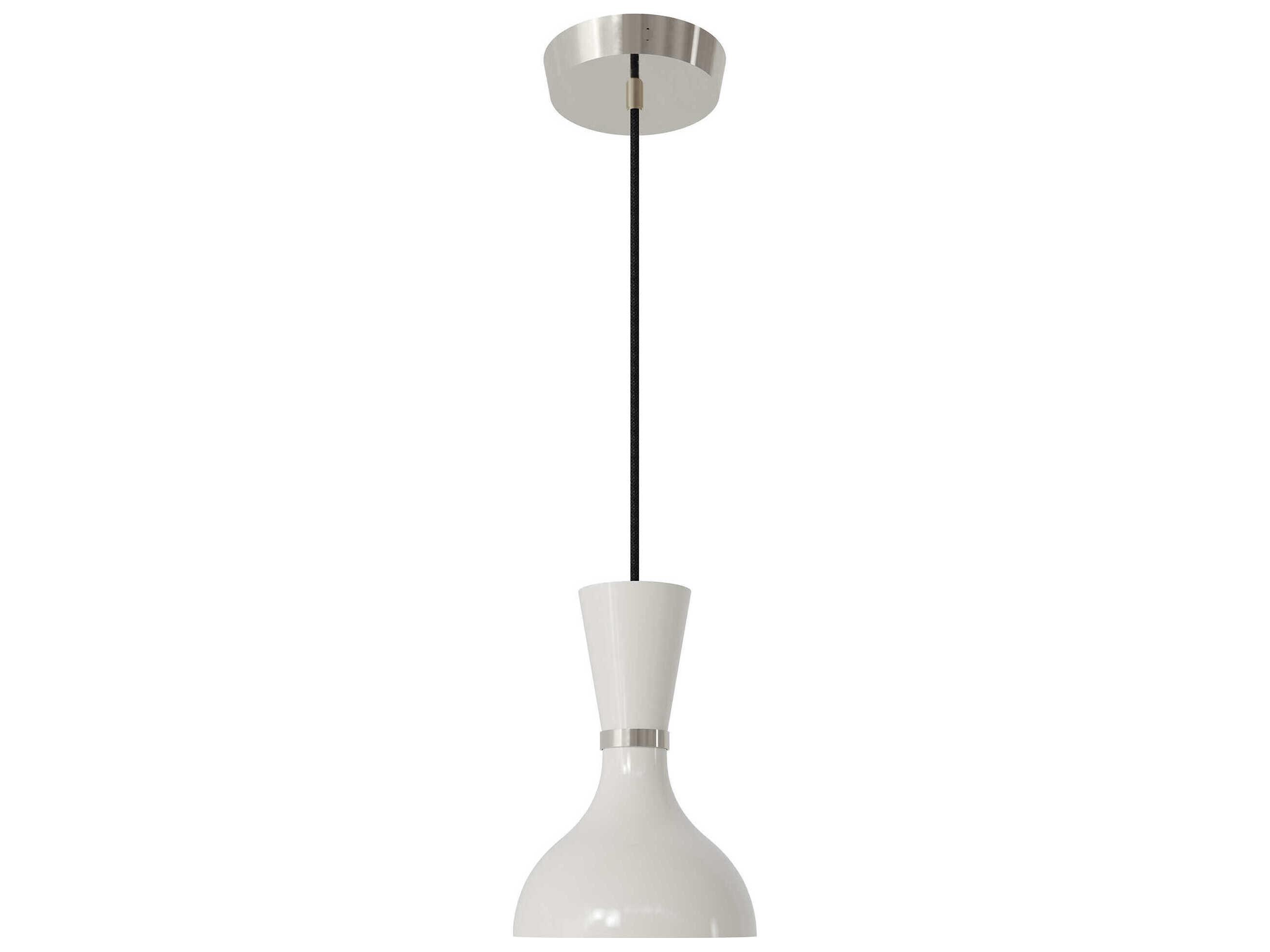 Robert Abbey Clare 1-Light Lily White Mini Pendant