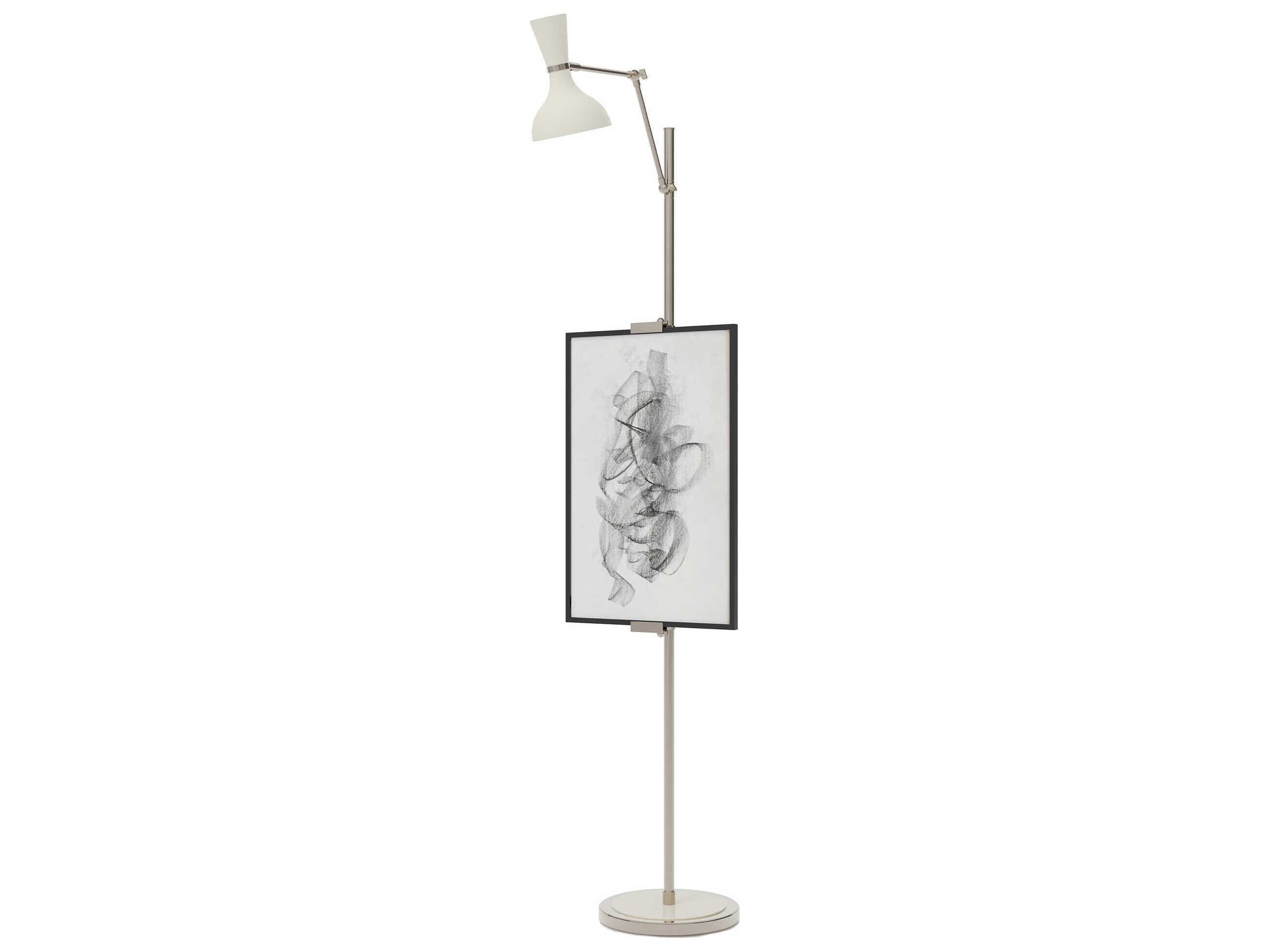 Robert Abbey Clare Lily White Floor Lamp
