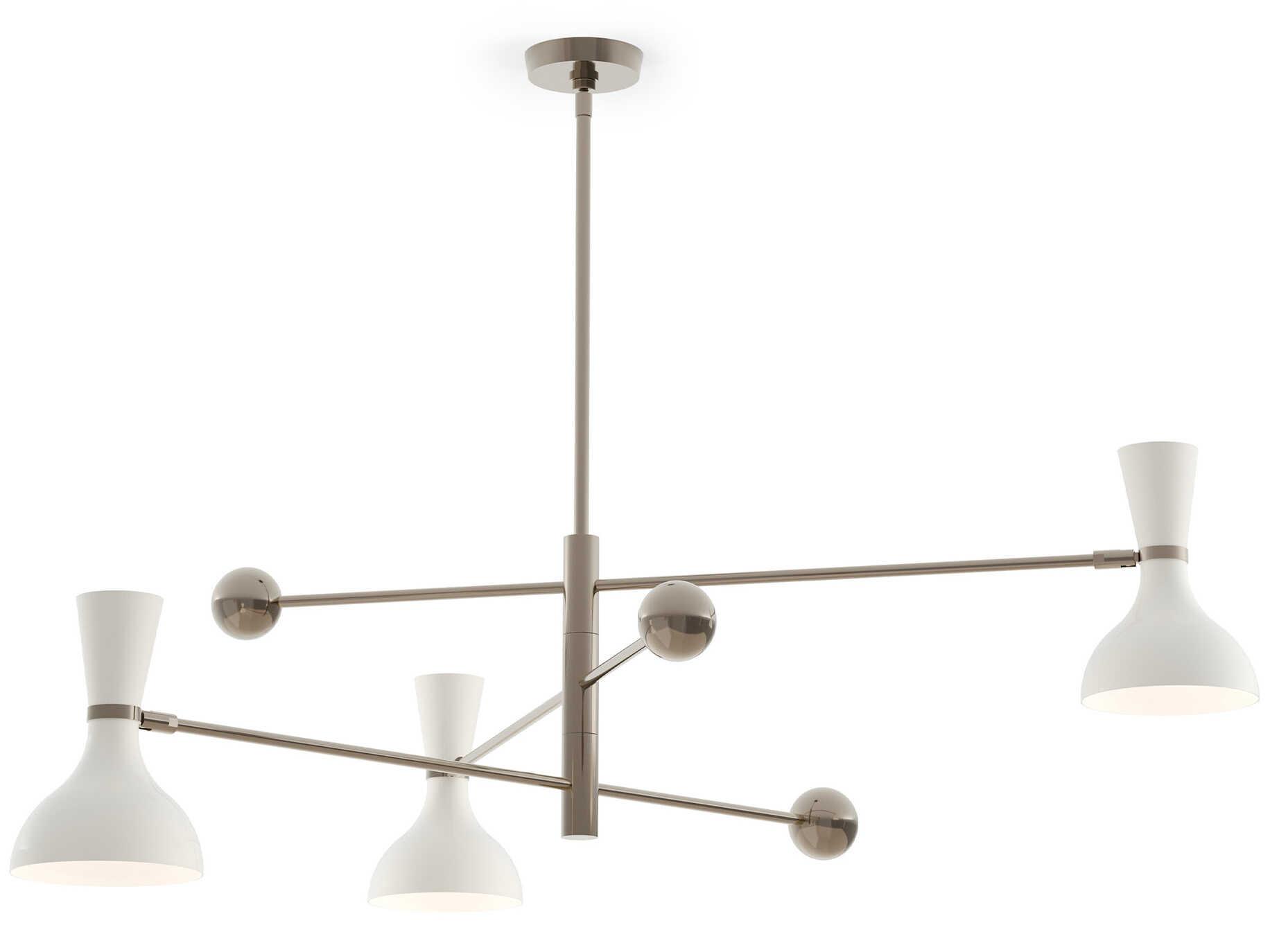 Robert Abbey Clare 3-Light Lily White Chandelier