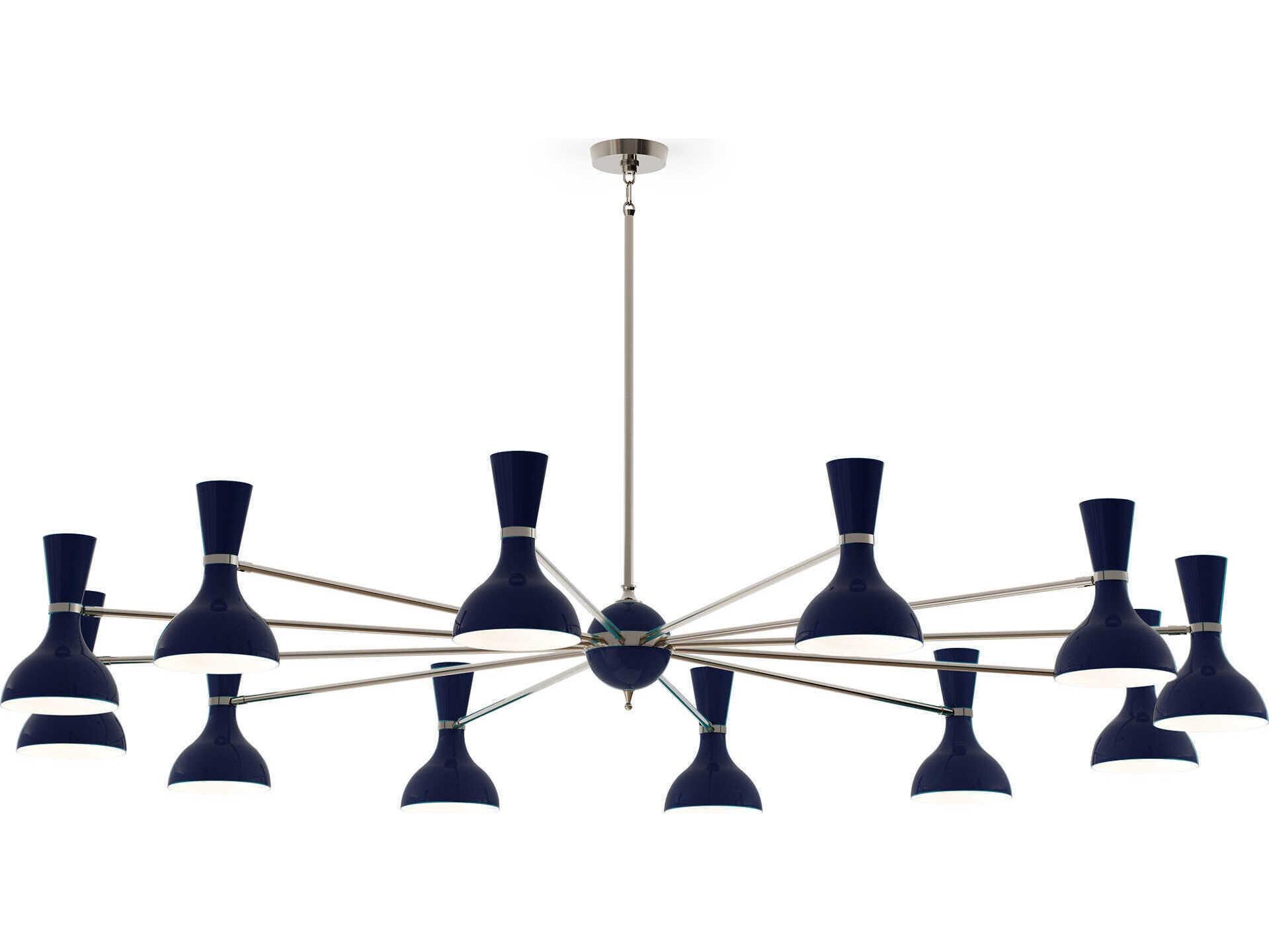 Robert Abbey Clare 12-Light Midnight Blue Chandelier