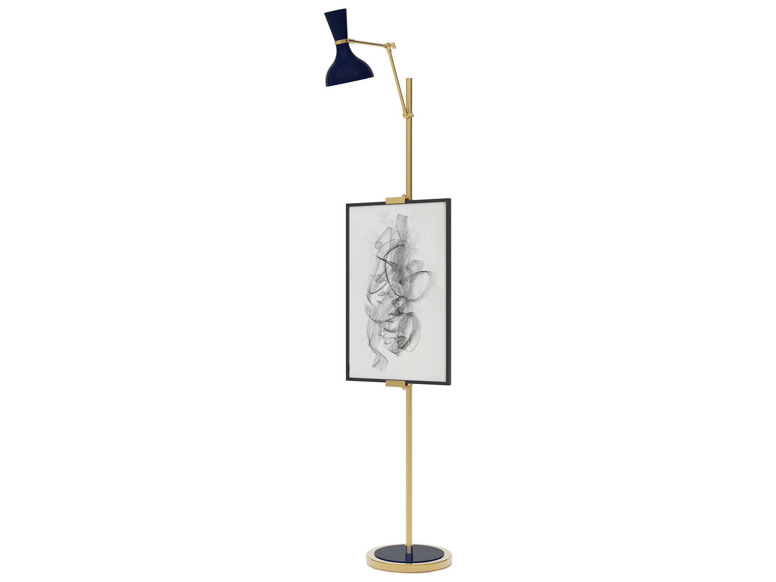 Robert Abbey Clare Midnight Blue Floor Lamp