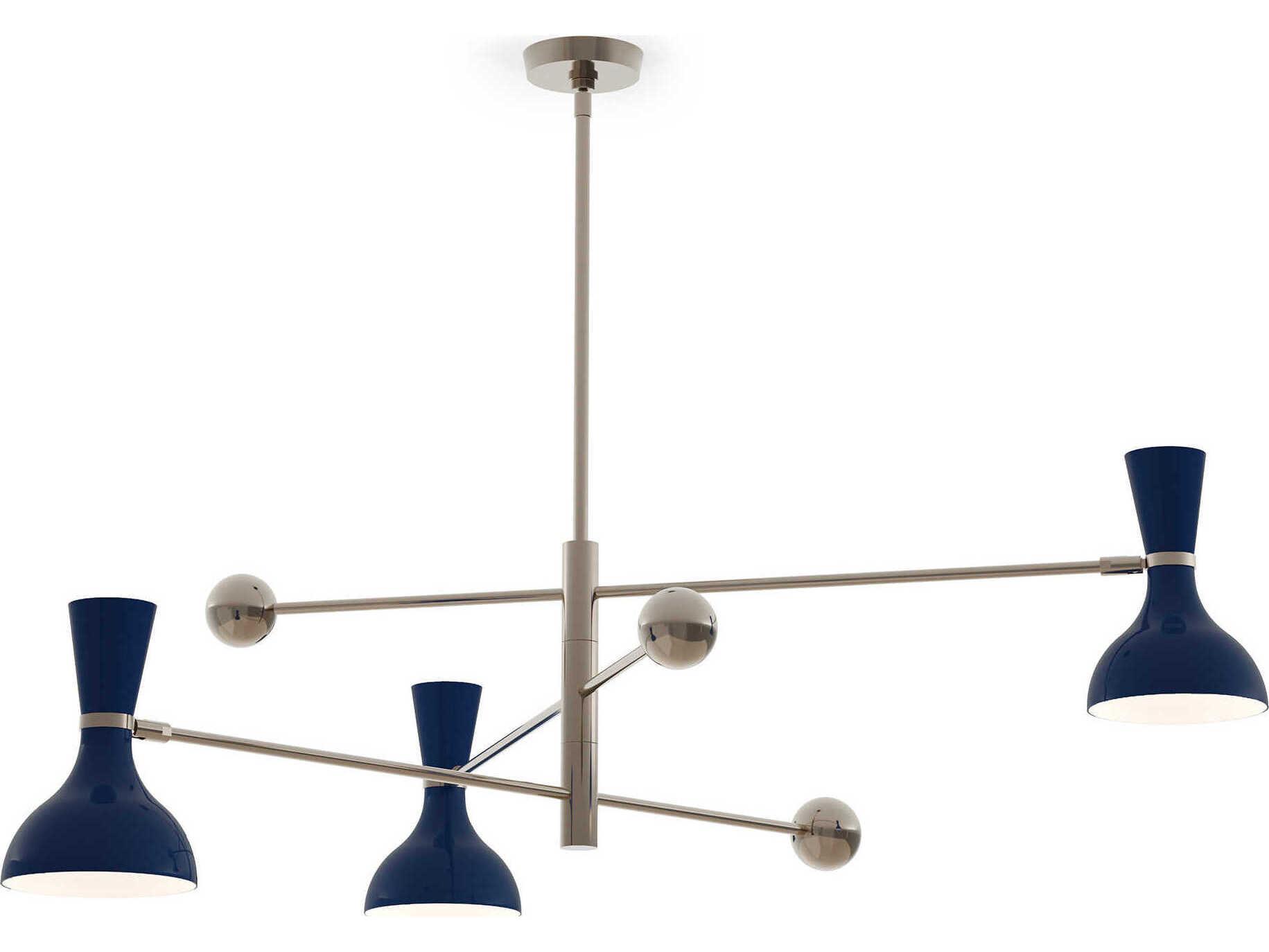 Robert Abbey Clare 3-Light Midnight Blue Chandelier