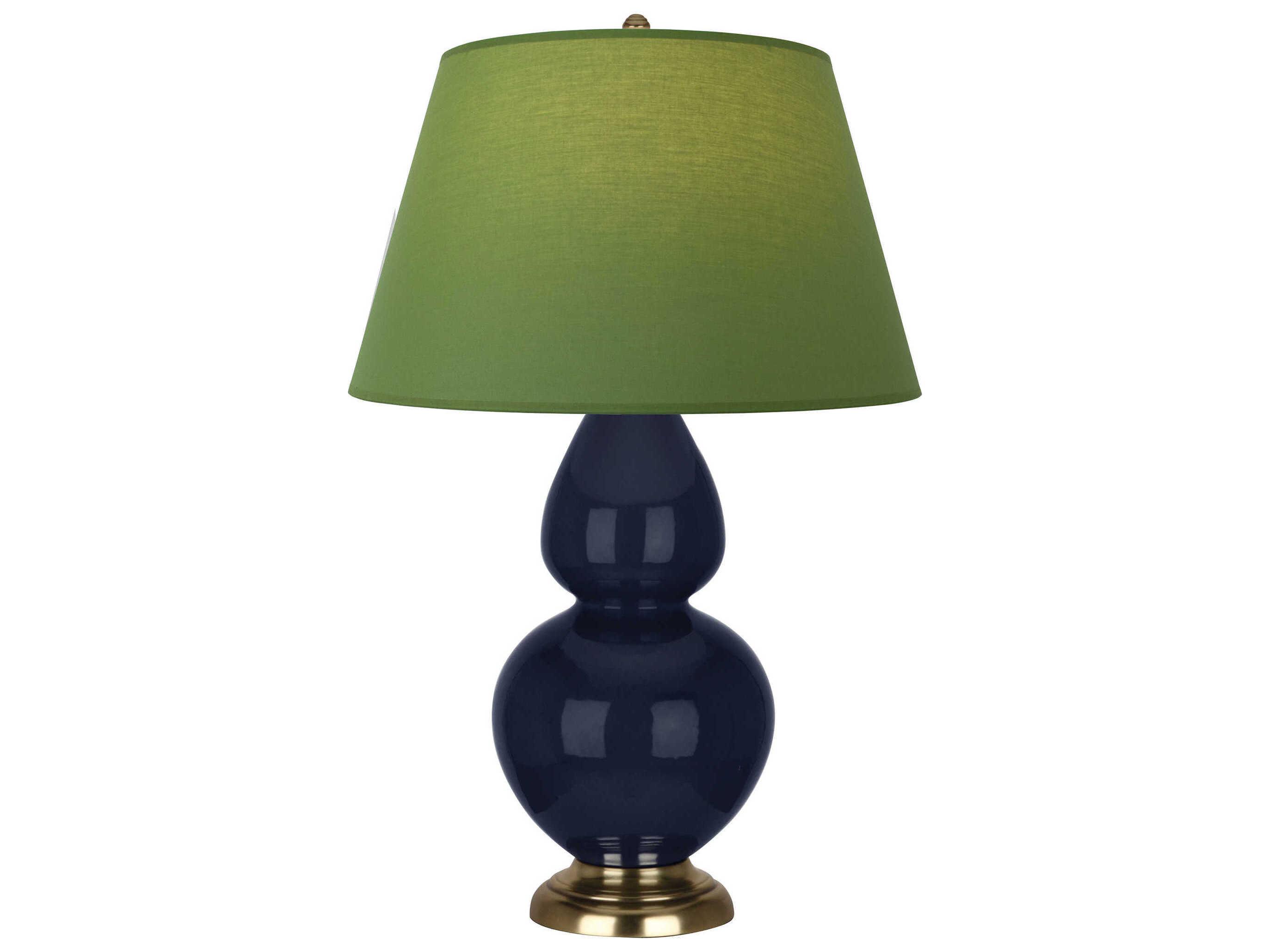 Robert Abbey Double Gourd Midnight Blue Glazed Buffet Lamp