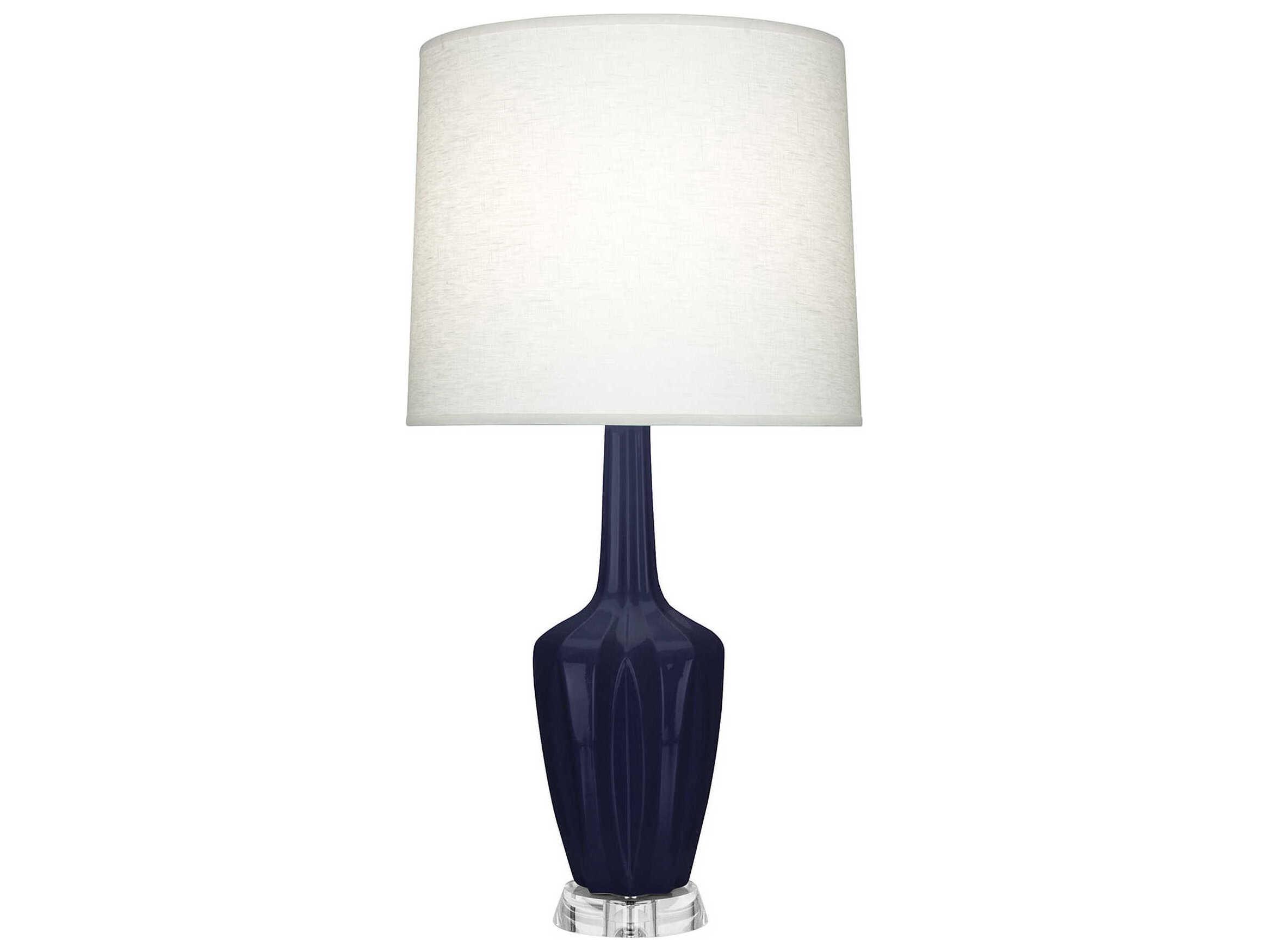 Robert Abbey Emma Midnight Blue Glazed Buffet Lamp