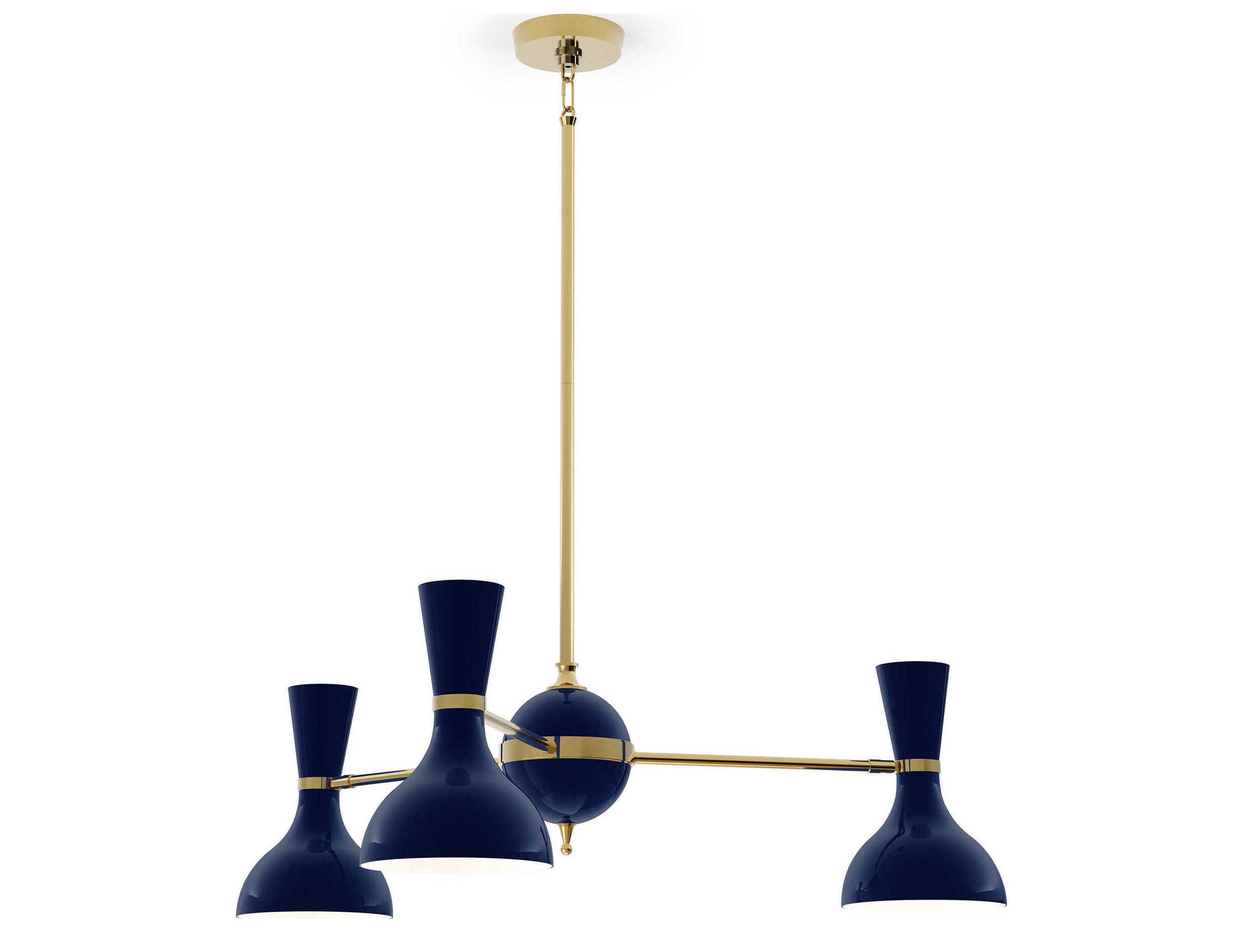 Robert Abbey Clare 3-Light Midnight Blue Chandelier