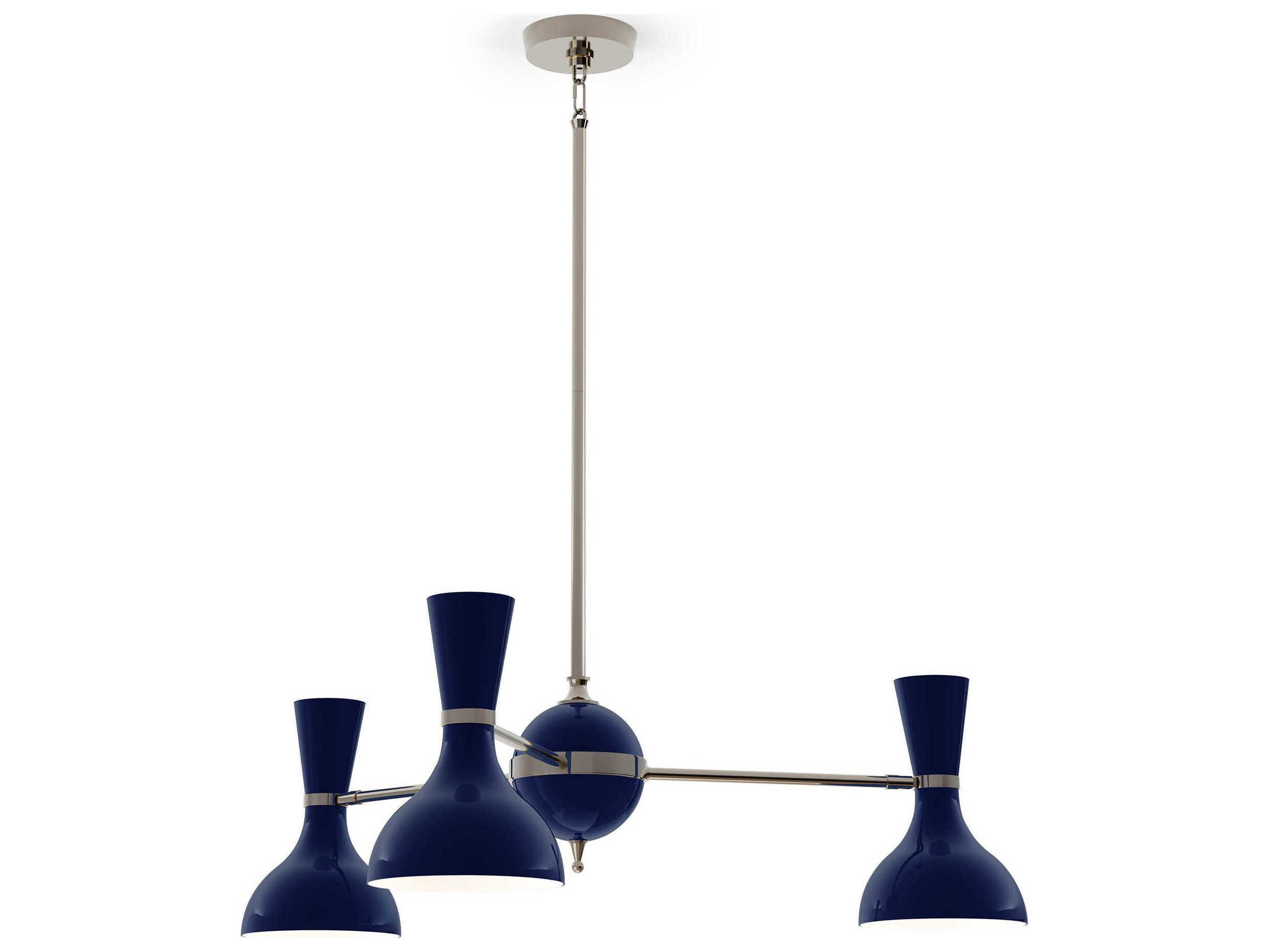 Robert Abbey Clare 3-Light Midnight Blue Chandelier
