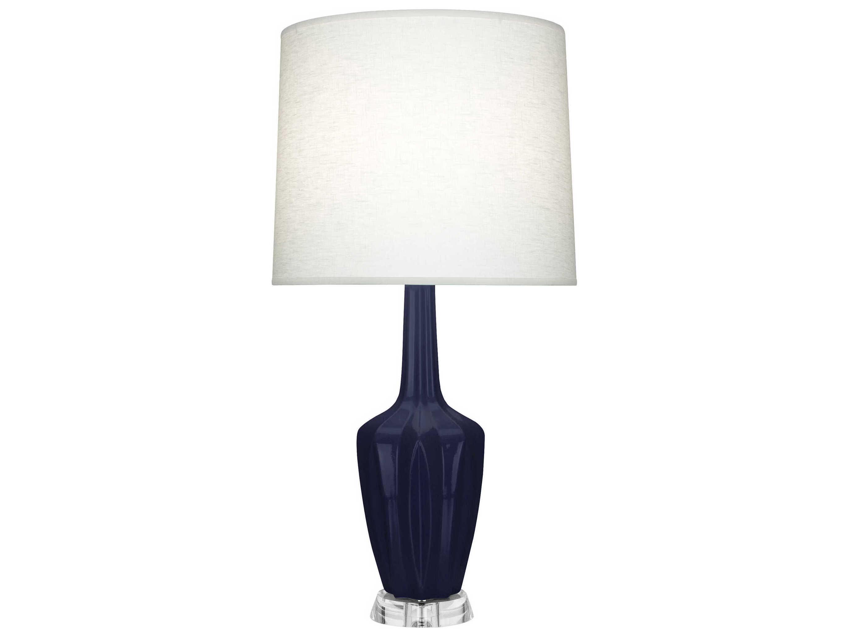 Robert Abbey Emma Midnight Blue Glazed Buffet Lamp