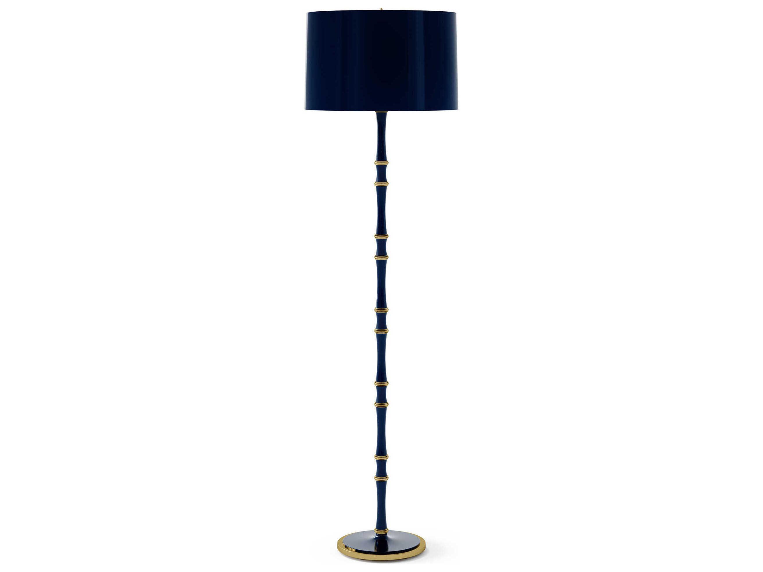 Robert Abbey Kane Matte Midnight Blue Floor Lamp