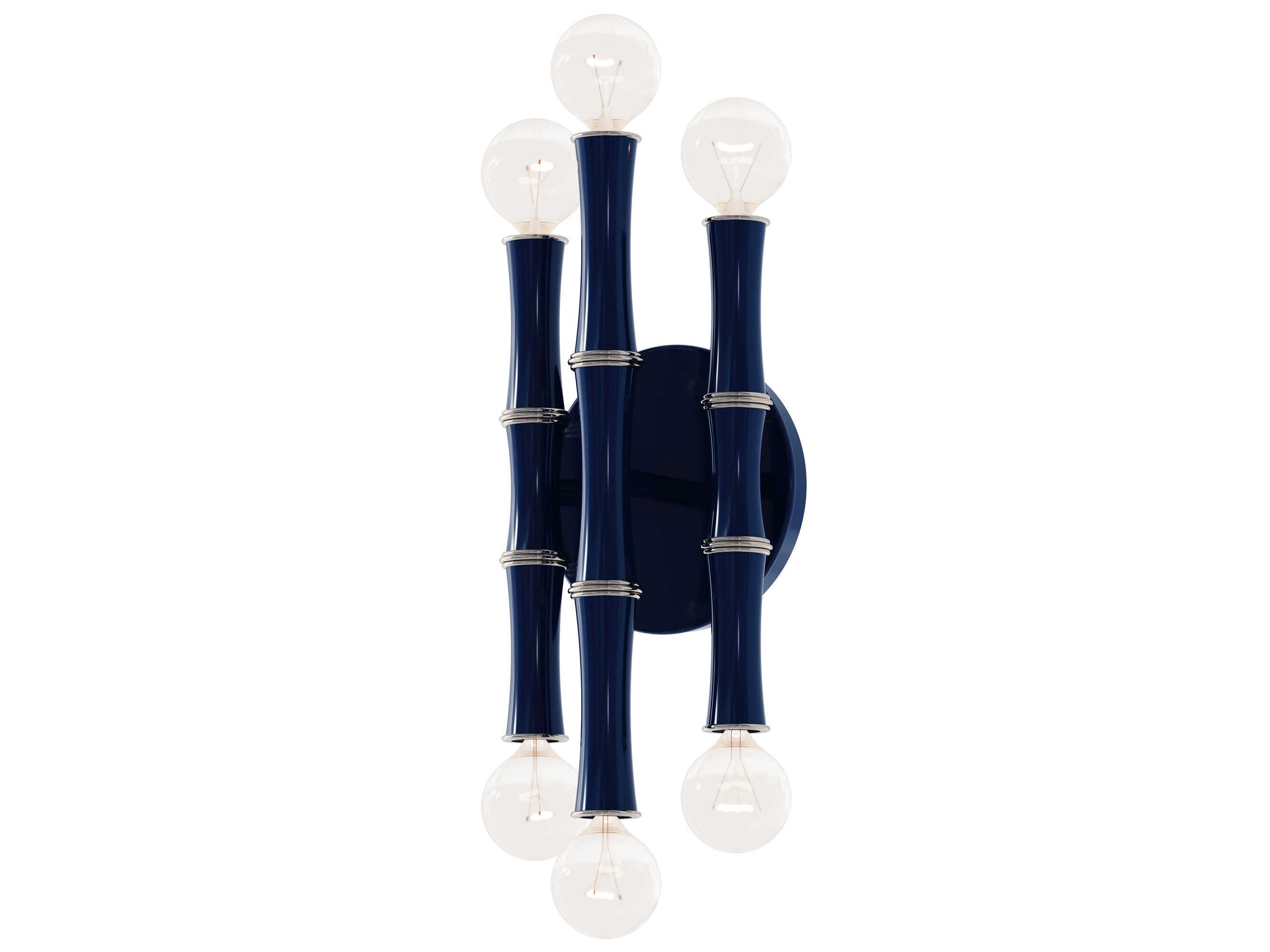 Robert Abbey Kane 6-Light Midnight Blue Wall Sconce