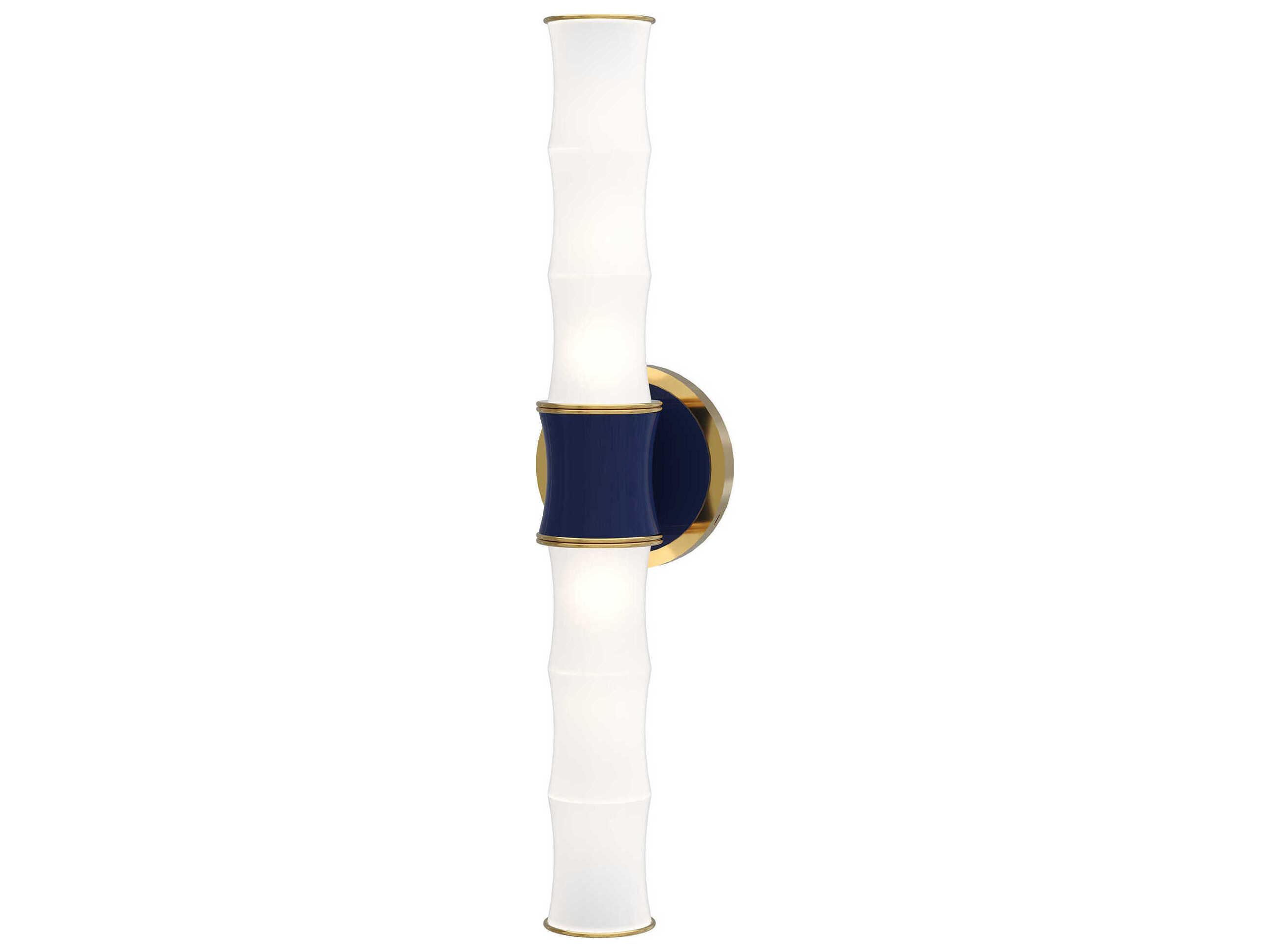 Robert Abbey Kane 2-Light Midnight Blue Wall Sconce