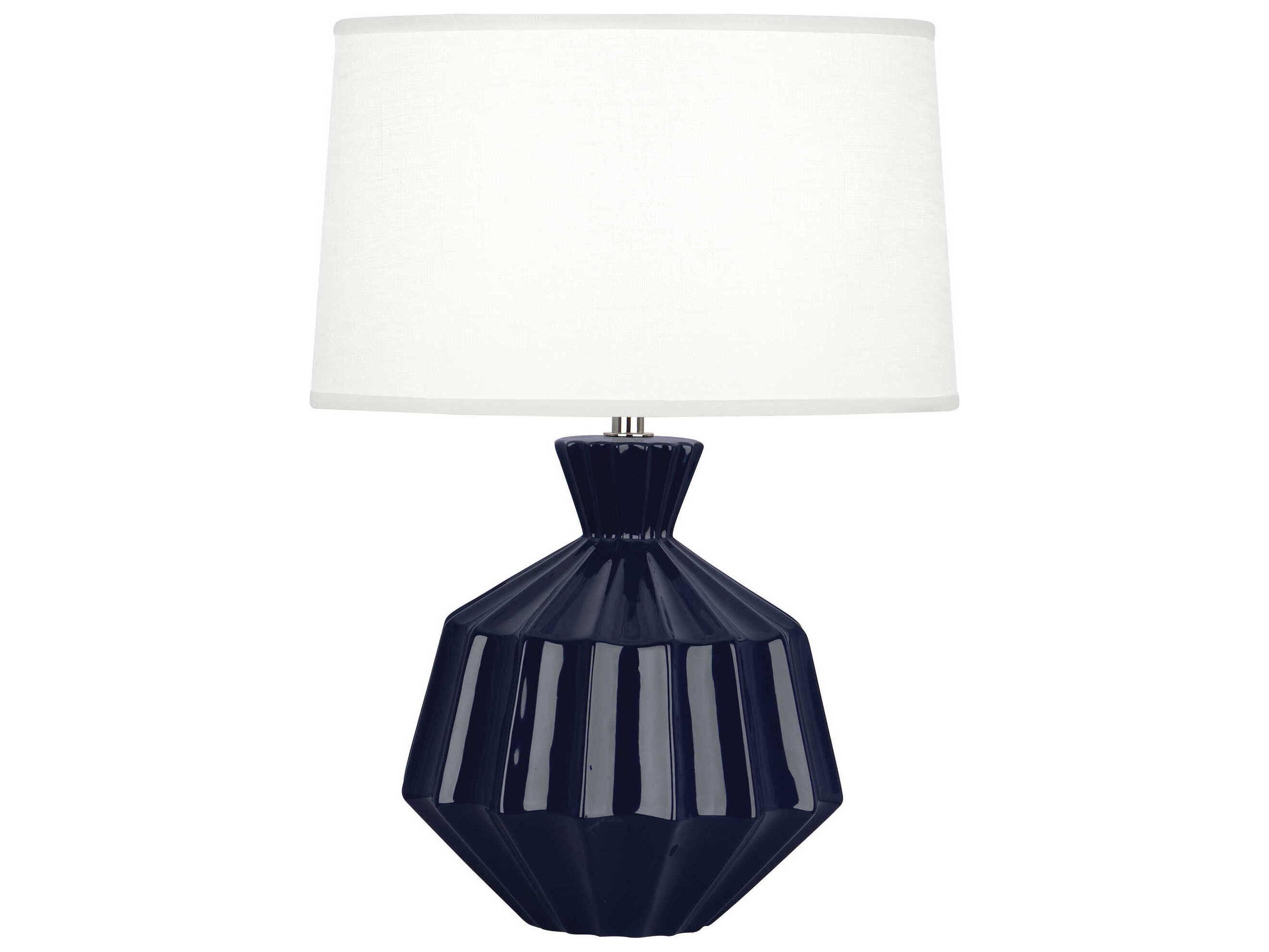 Robert Abbey Orion Midnight Blue Glazed Table Lamp