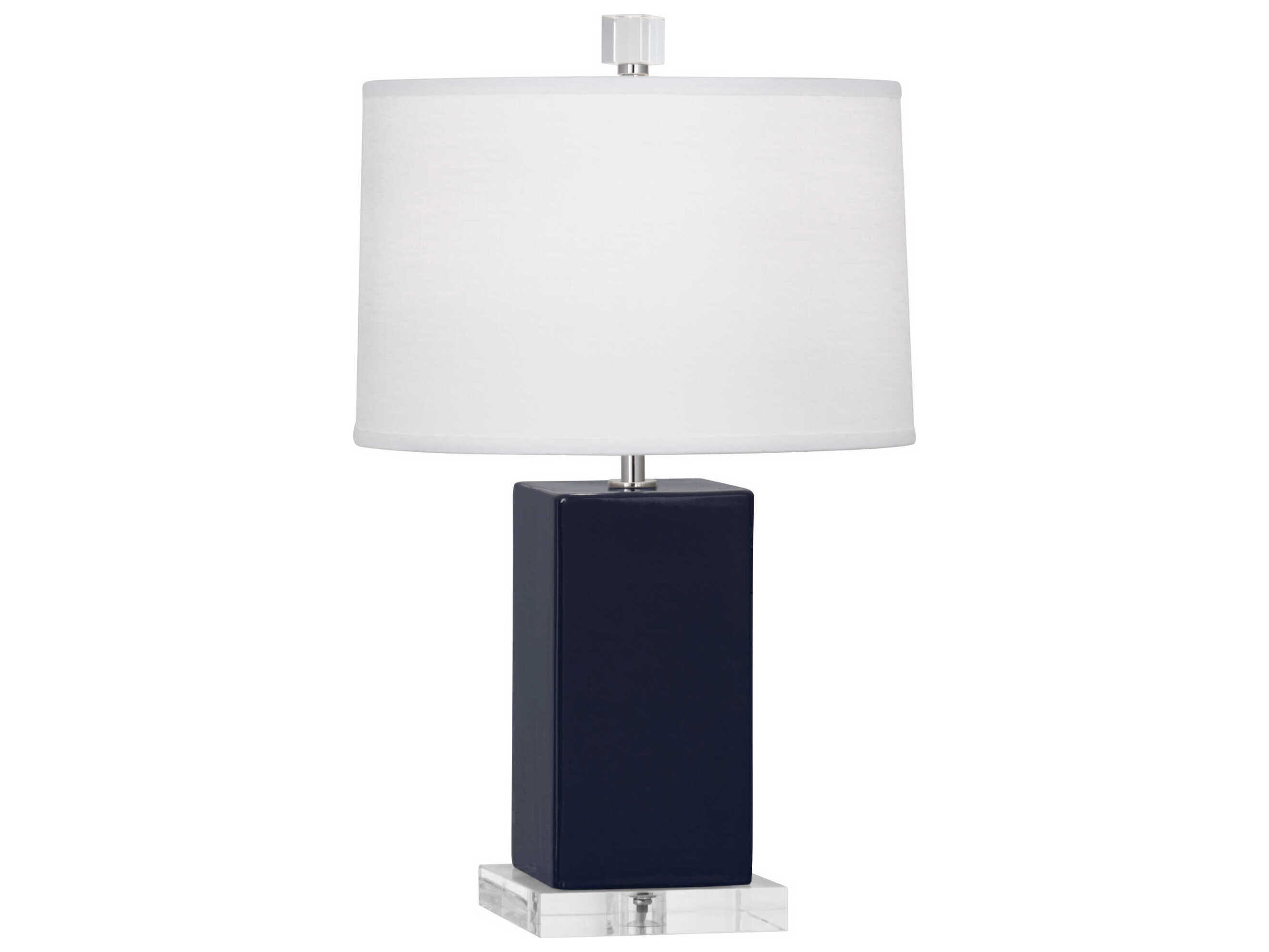 Robert Abbey Harvey Midnight Blue Glazed Table Lamp